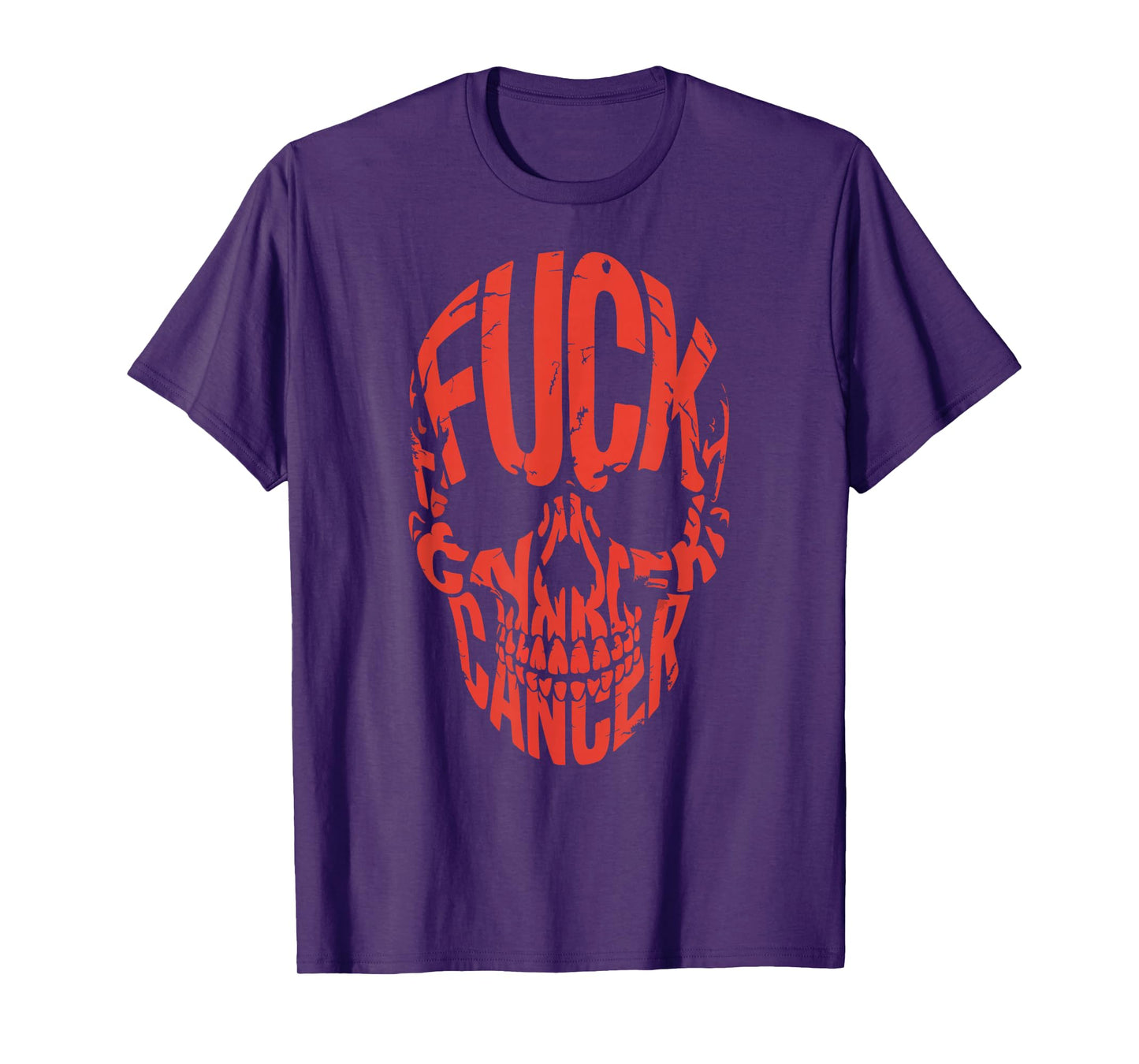 Fuck Cancer Skull Cancer Awareness Fight Cancer T-Shirt