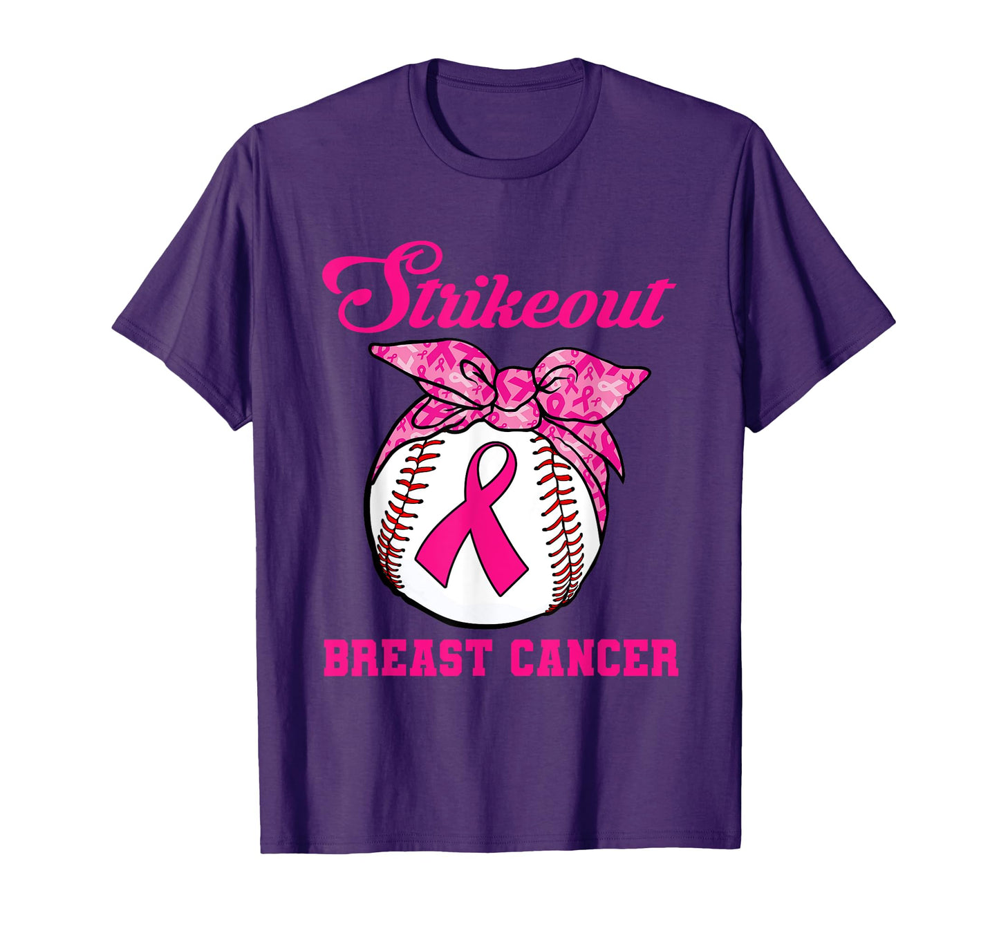 Strike Out Breast Cancer Awareness Baseball Fighters T-Shirt