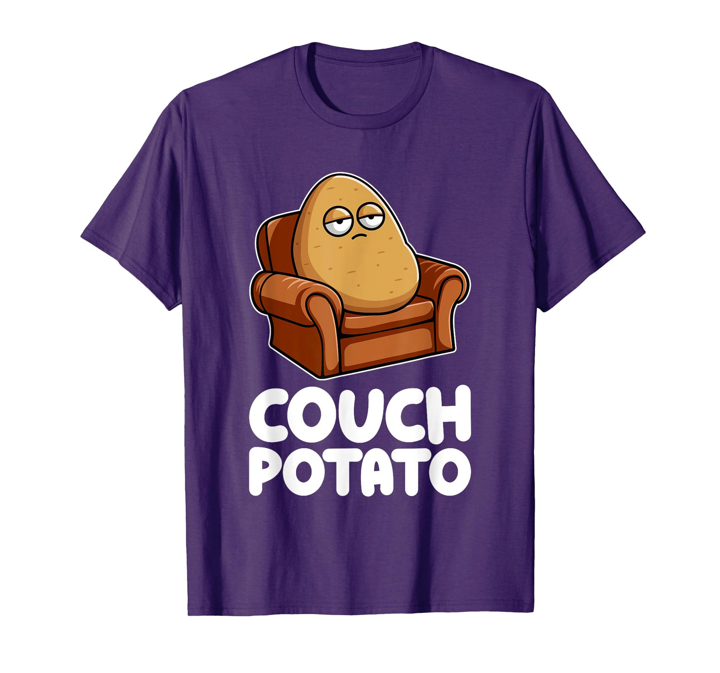 Potato Lazy Tired Vegetable Food Humor Funny Pun Dad Mom T-Shirt