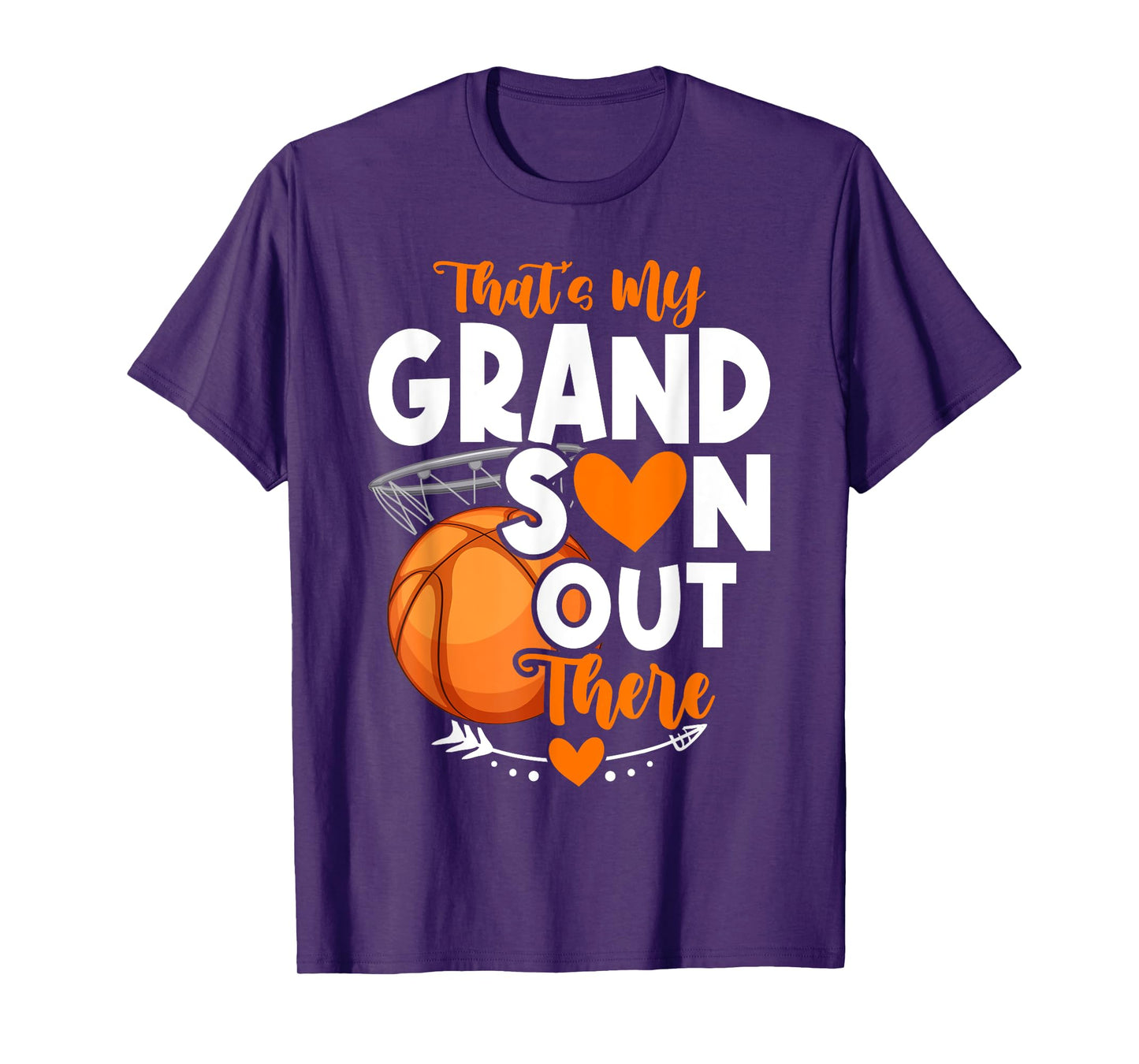 That's My Grandson Out There Basketball Grandma Grandpa T-Shirt