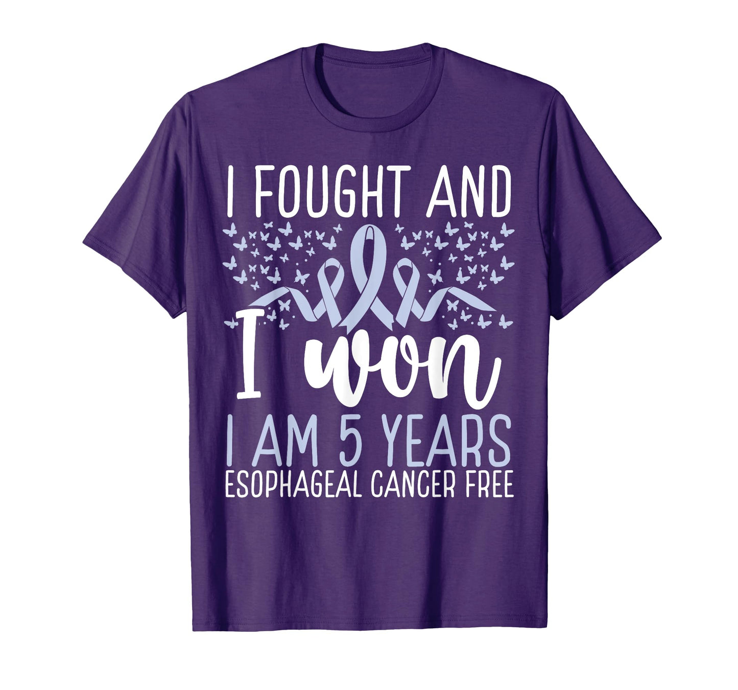 5 Years Cancer Free Survivor Esophageal Cancer Awareness T-Shirt