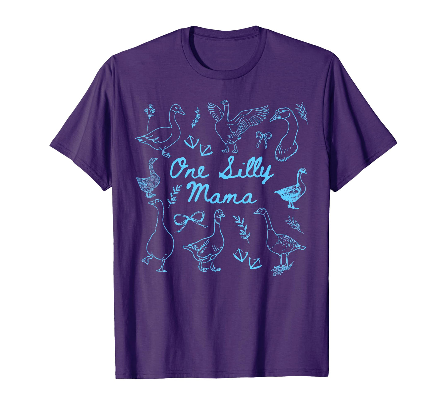One Silly Goose 1st Birthday Matching Family One Silly Mom T-Shirt