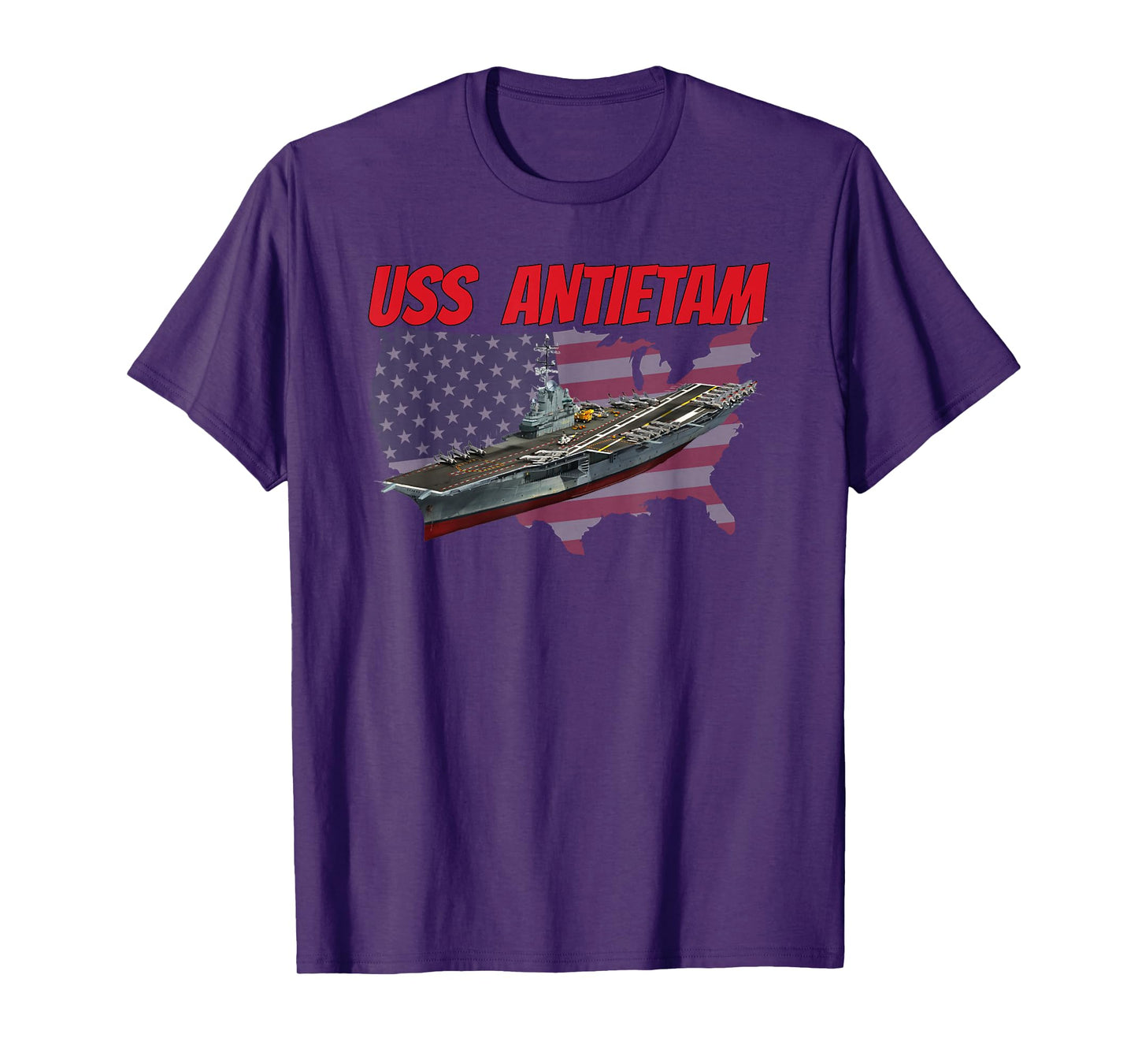 Aircraft Carrier USS Antietam CV-36 CVA-36 CVS-36 Fathers T-Shirt