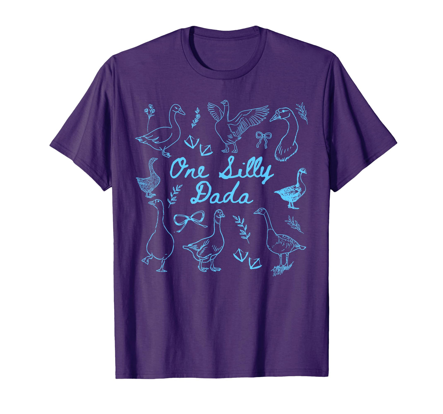 One Silly Goose 1st Birthday Matching Family One Silly Dada T-Shirt