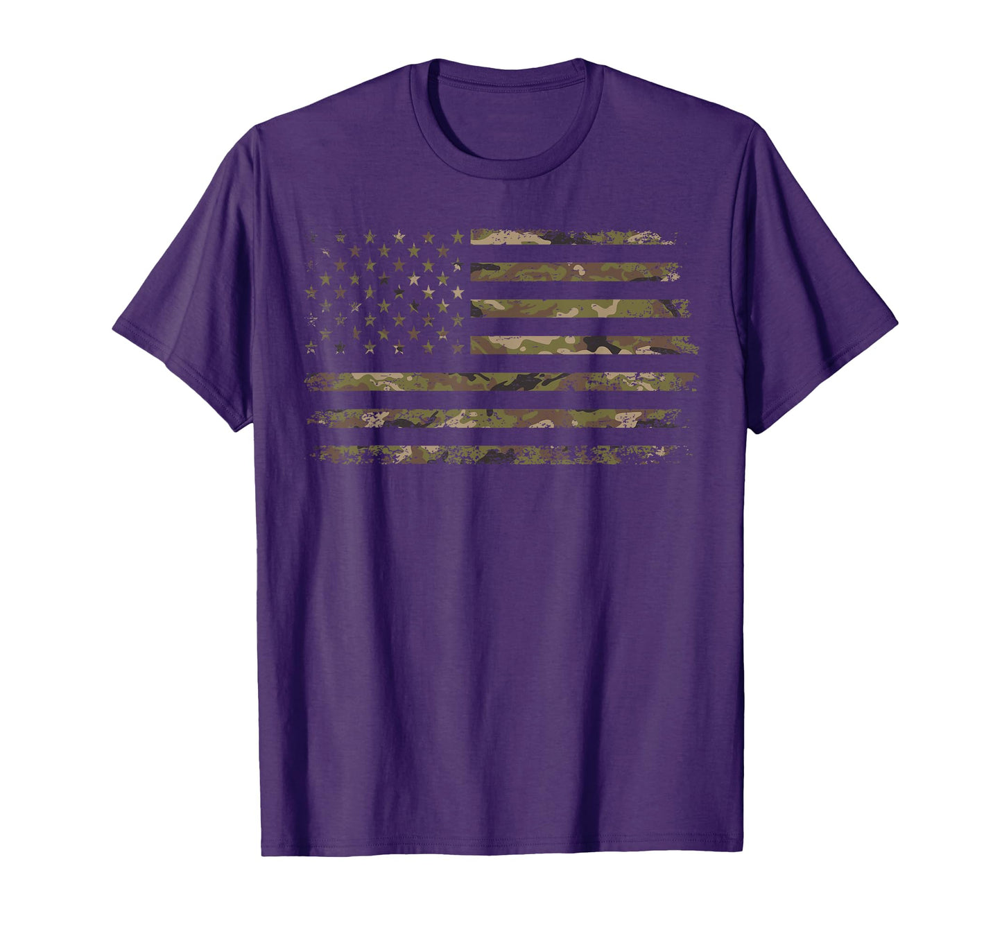 Camo American Flag USA Camouflage Men Boys Women Girls Kids T-Shirt