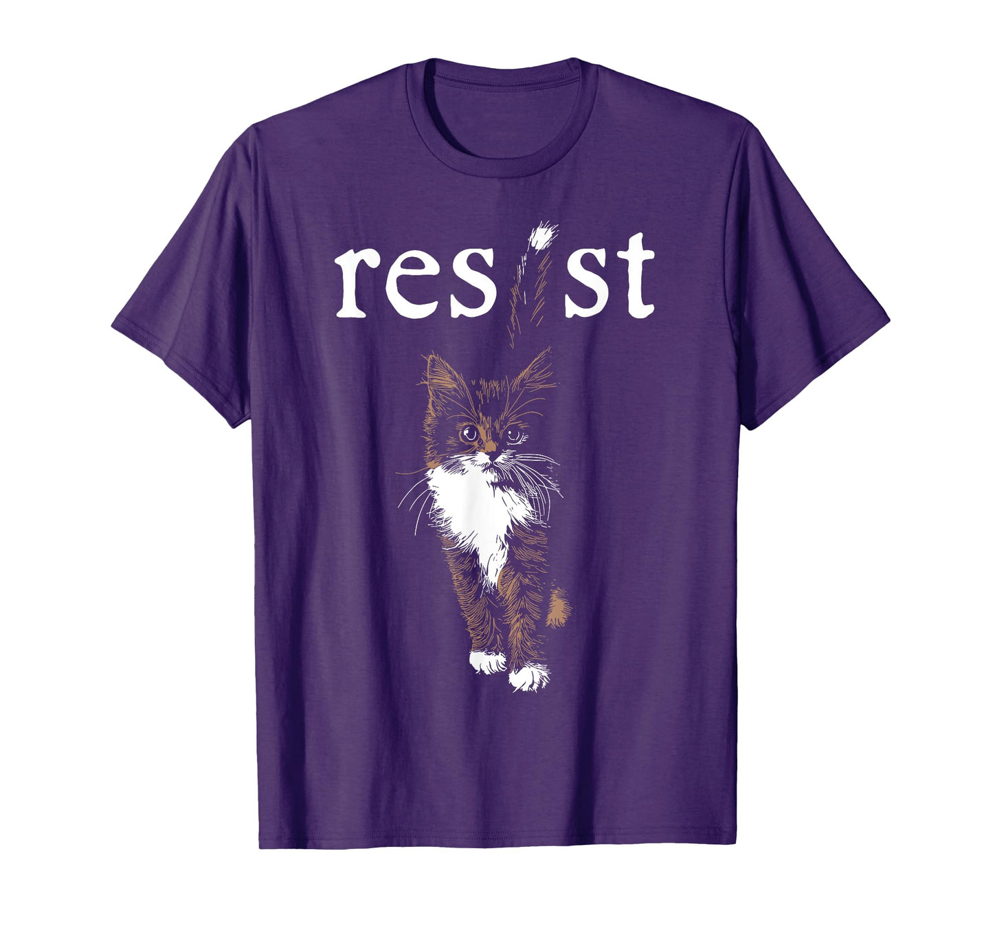 Cat Resist Funny Cute T-Shirt for Men Women