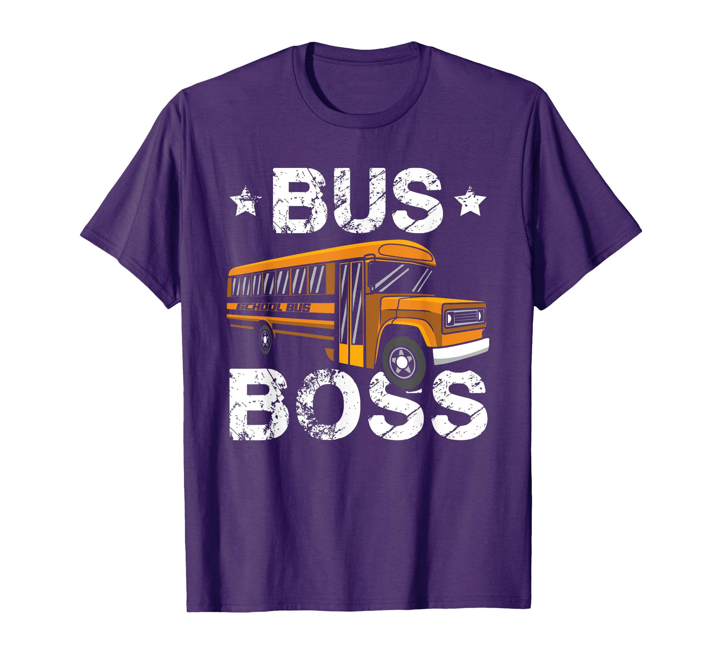 Bus Boss School Bus Driver Passenger Student Bus Driving T-Shirt