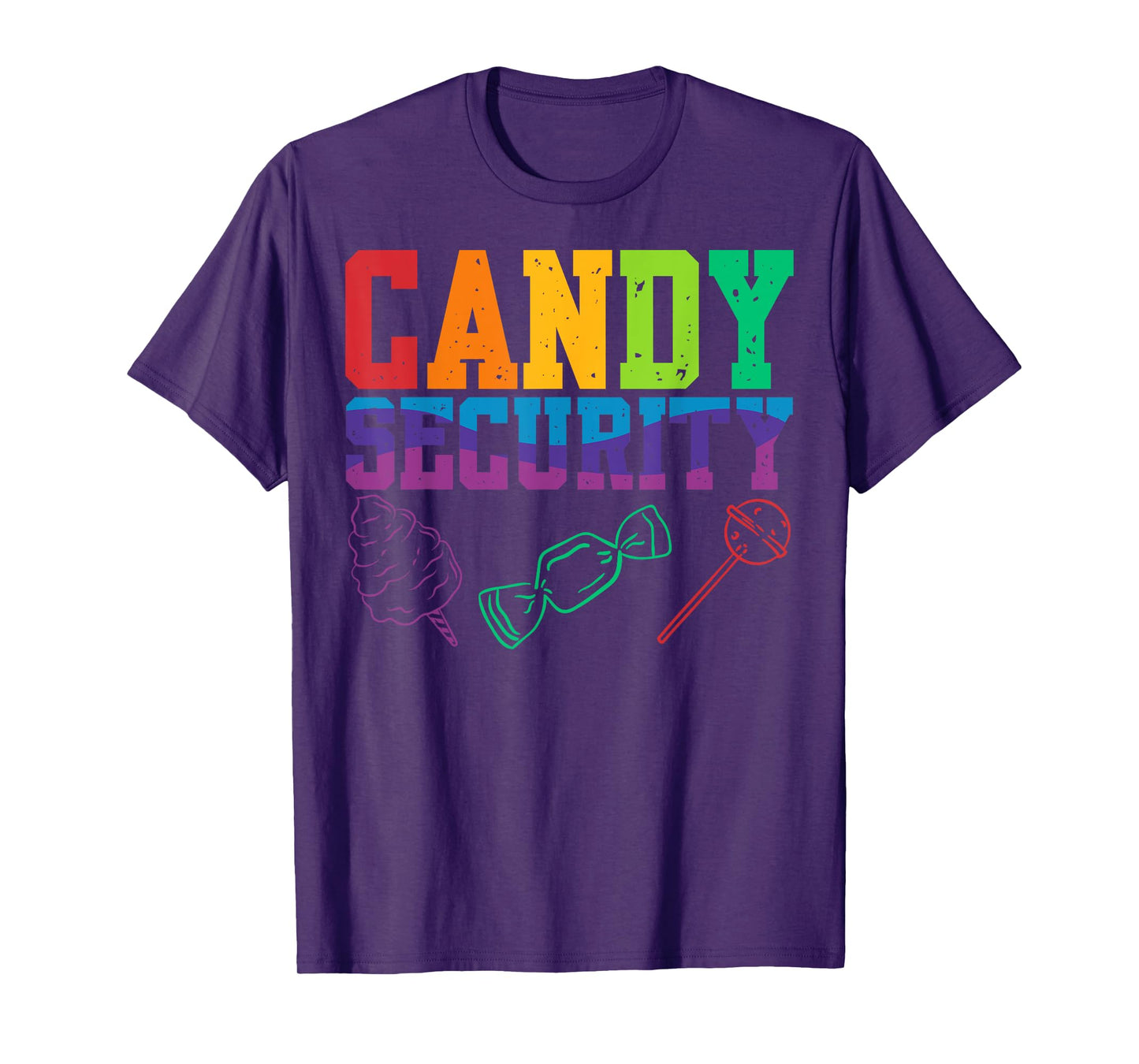 Candy Security Candyland Halloween Costume Kids Teens Adult T-Shirt