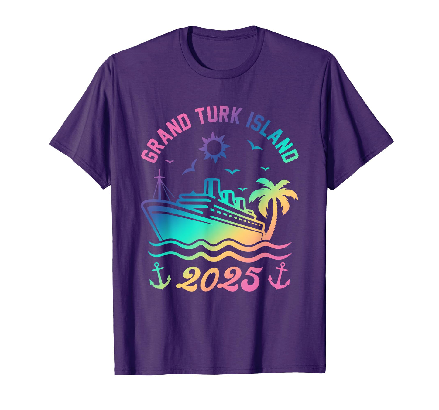Grand Turk Island 2025 Cruise Vacation Beach Travel Holiday T-Shirt