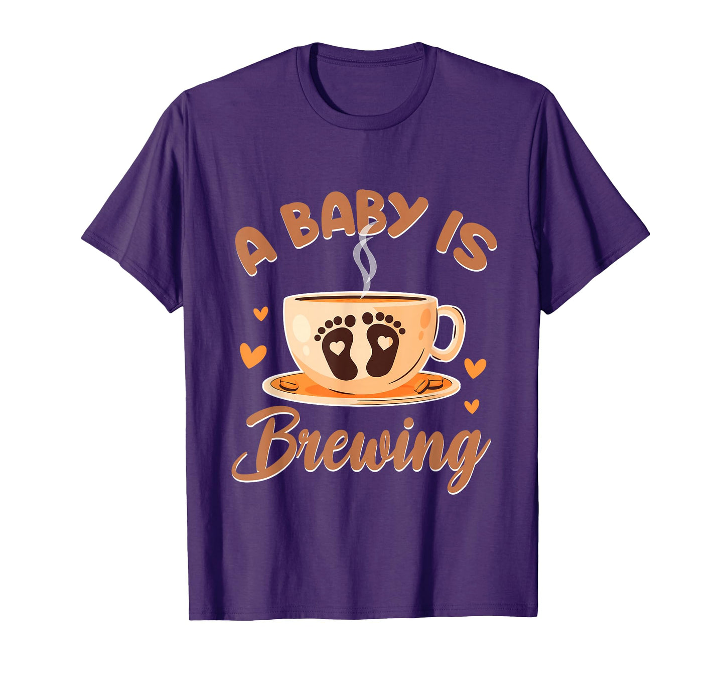 A Baby is Brewing Coffee Lover Pregnancy Announcement T-Shirt