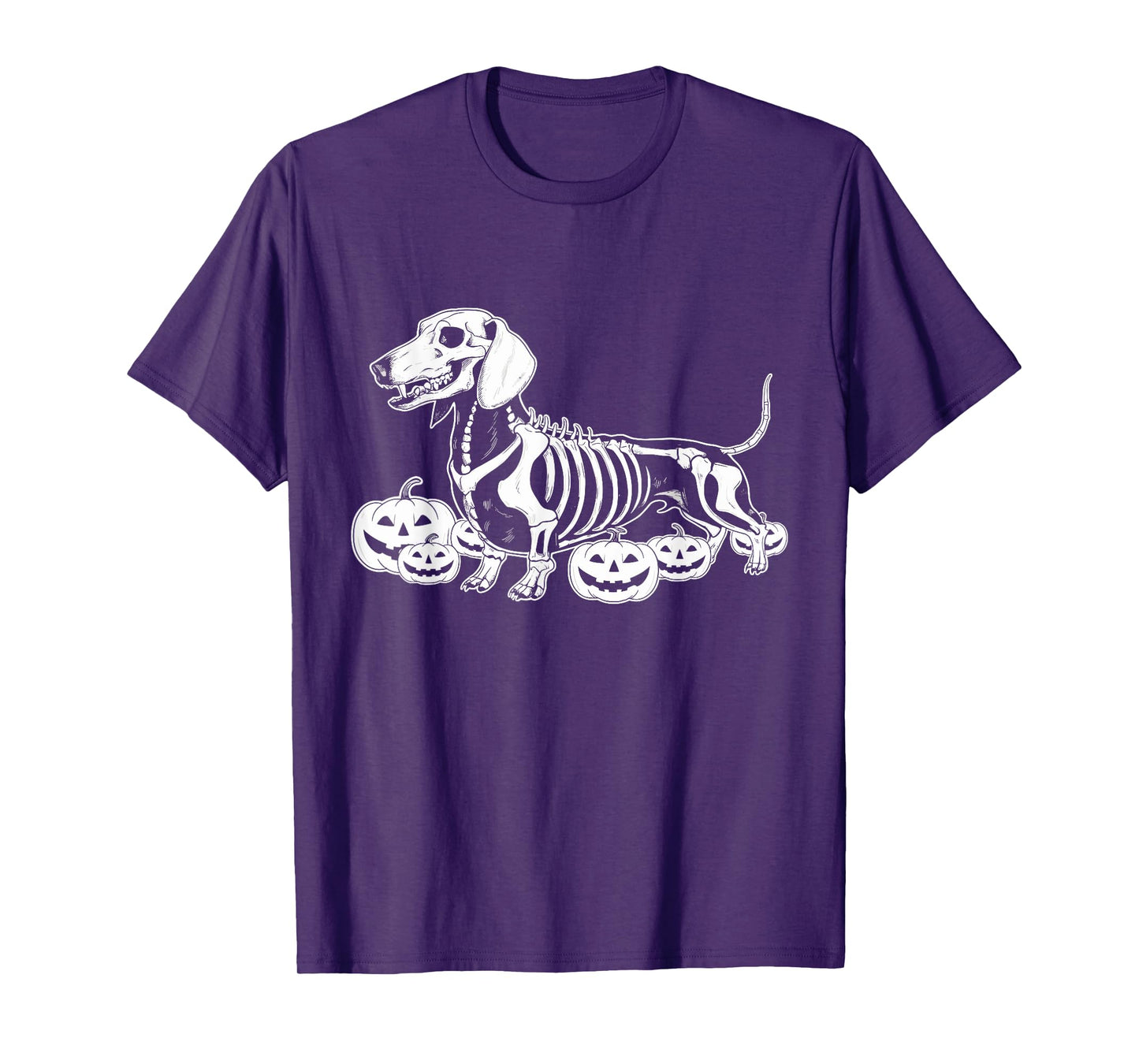 Dachshund Skeleton Birthday Halloween Dog Mens Womens Kids T-Shirt