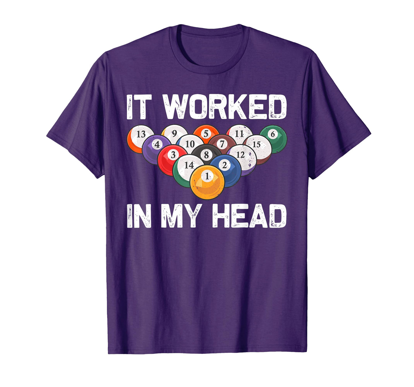 Funny Pool Design For Men Women Billiards Lover Pool Player T-Shirt
