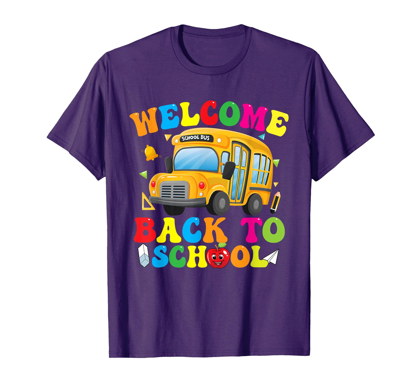 Adults Men Women Welcome Back To School Bus Driver T-Shirt