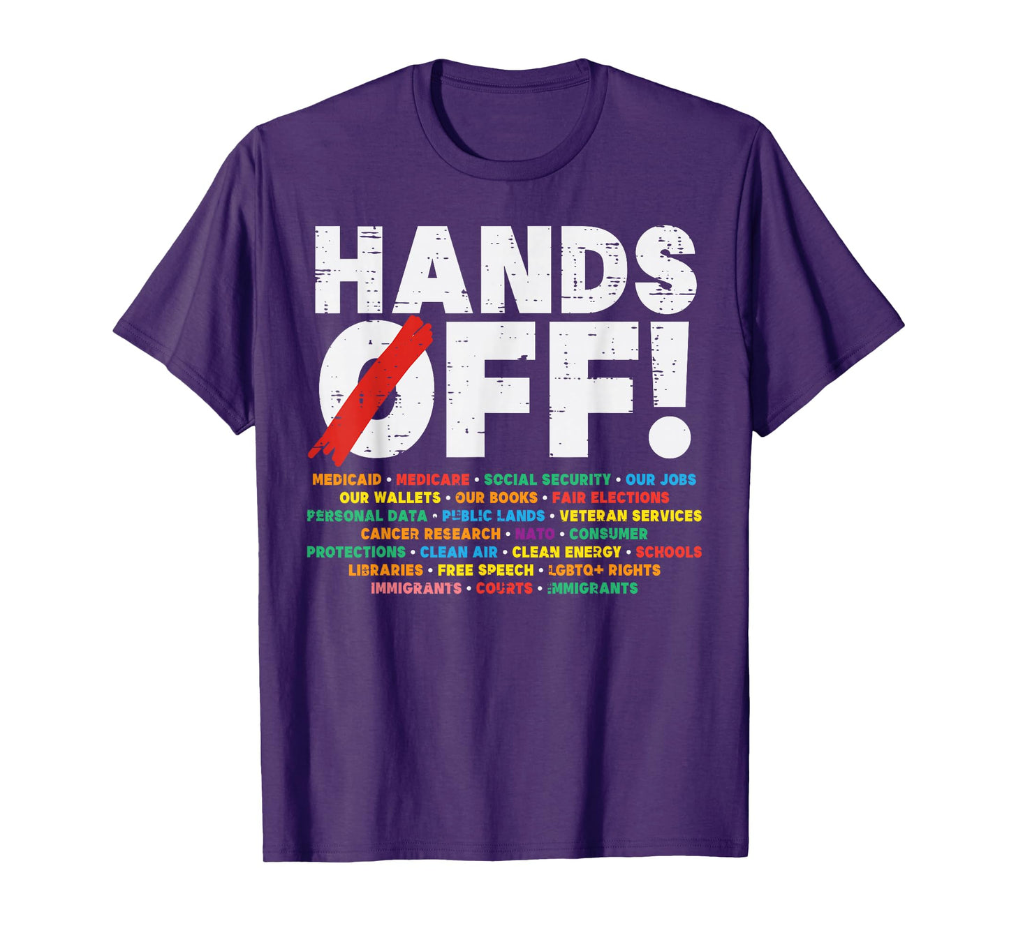 Protest Hands Off Medicare Social Security Resist Men Women T-Shirt