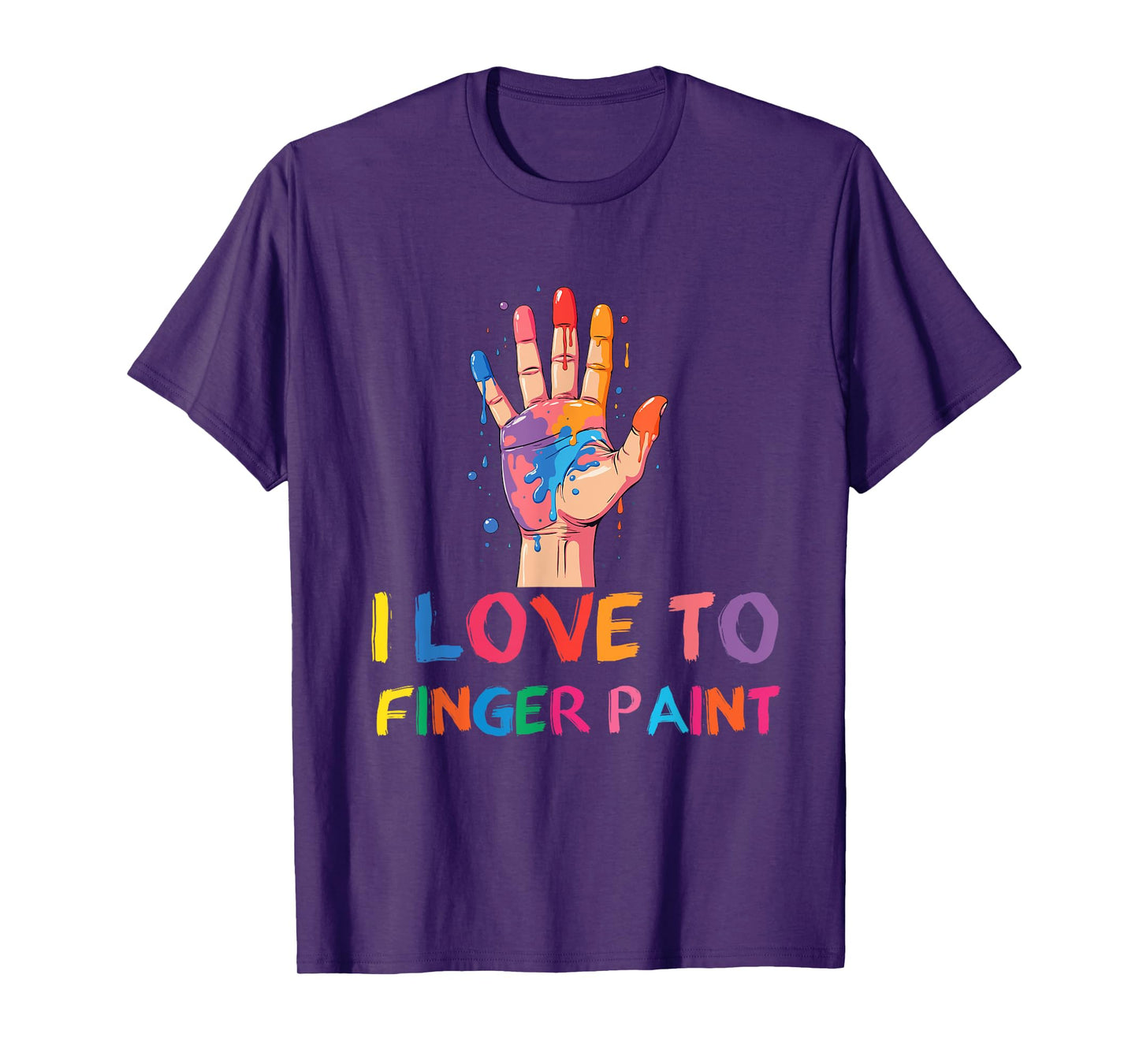I Heart Love To Finger Paint I'm Paint Finger Painting T-Shirt