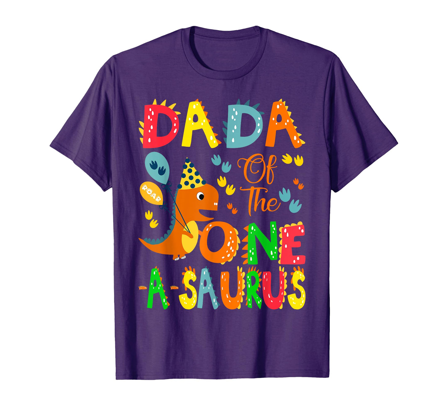 Dada of The One-A-Saurus 1St Birthday Boy Dinosaur T-Shirt