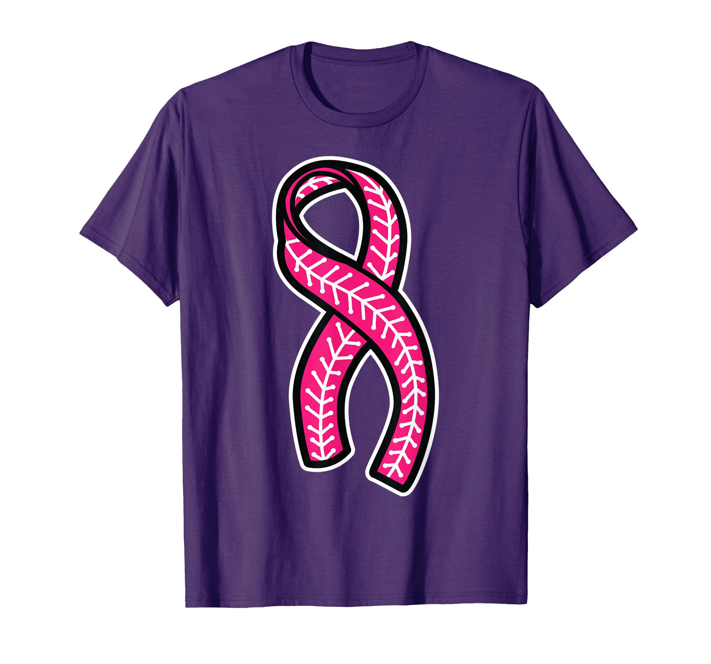 Baseball Pink Ribbon Breast Cancer Awareness Shirt T-Shirt