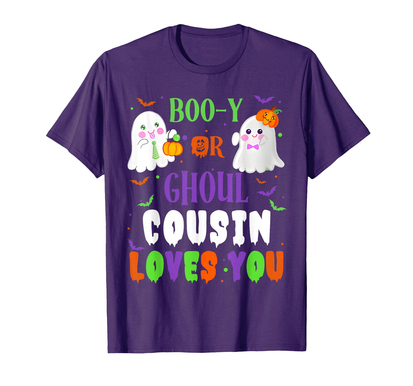 Boo-y Or Ghoul Cousin Loves You Boo Halloween Baby Gender T-Shirt