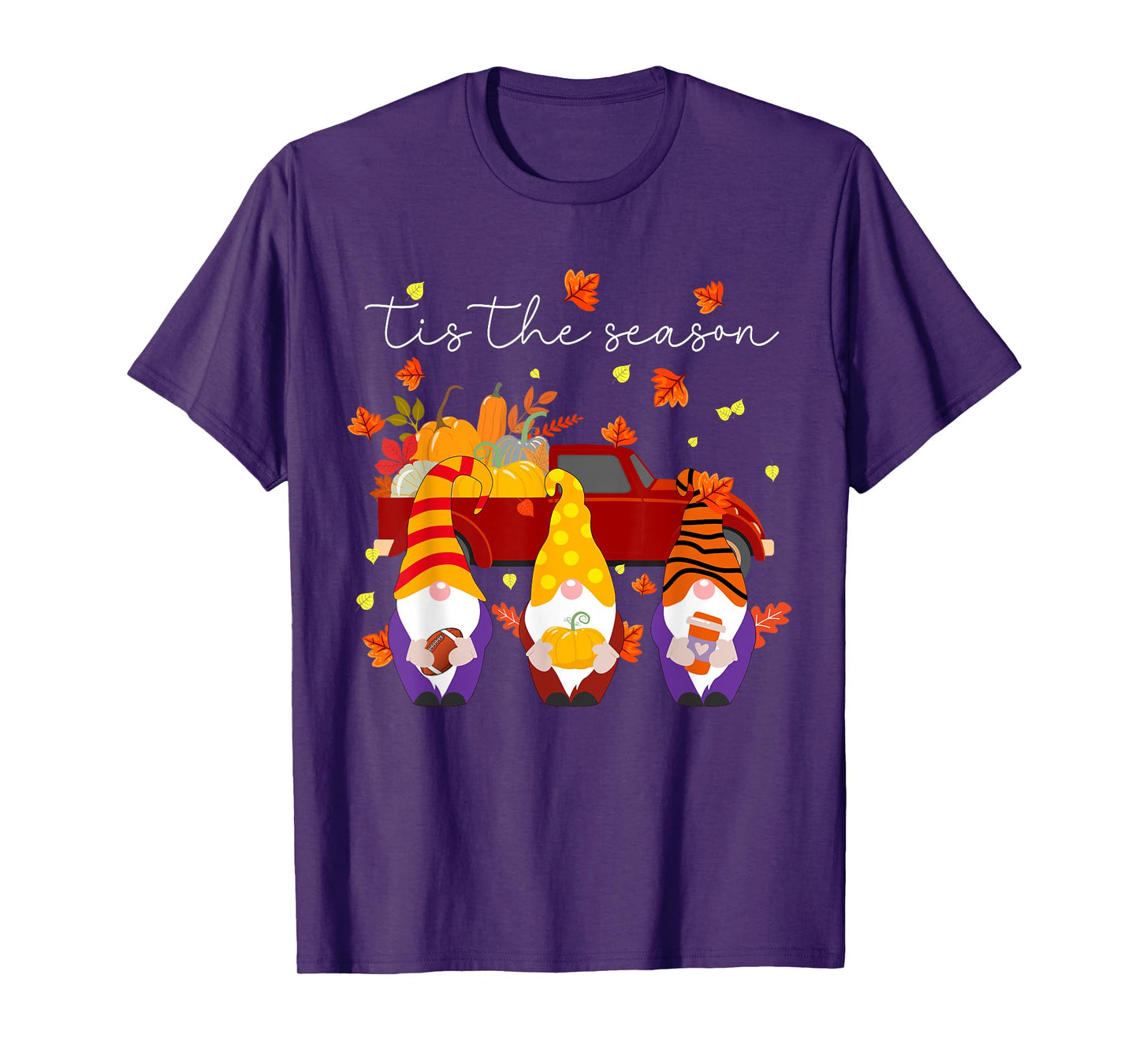 Tis The Season Tee Fall Pumpkin Gomes Thanksgiving Football T-Shirt
