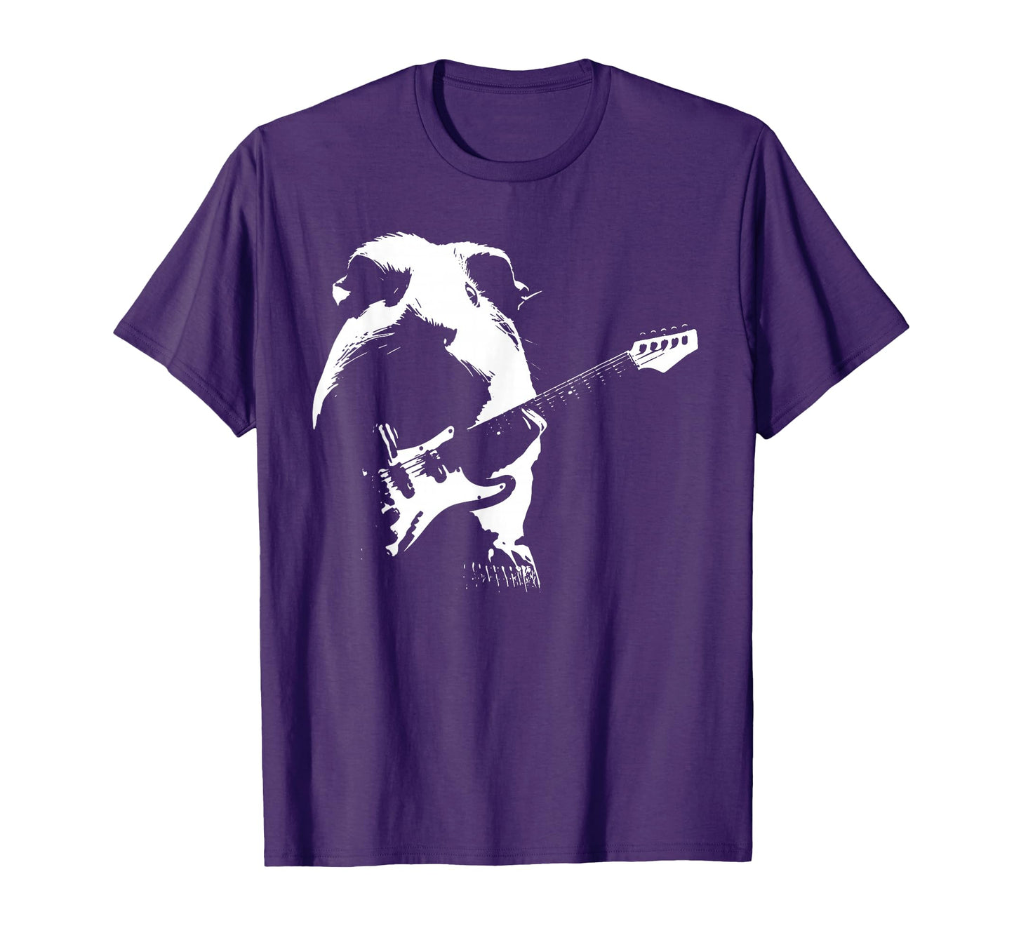Guinea Pigs Playing Bass Guitar Shirt for Men Playing Guitar T-Shirt