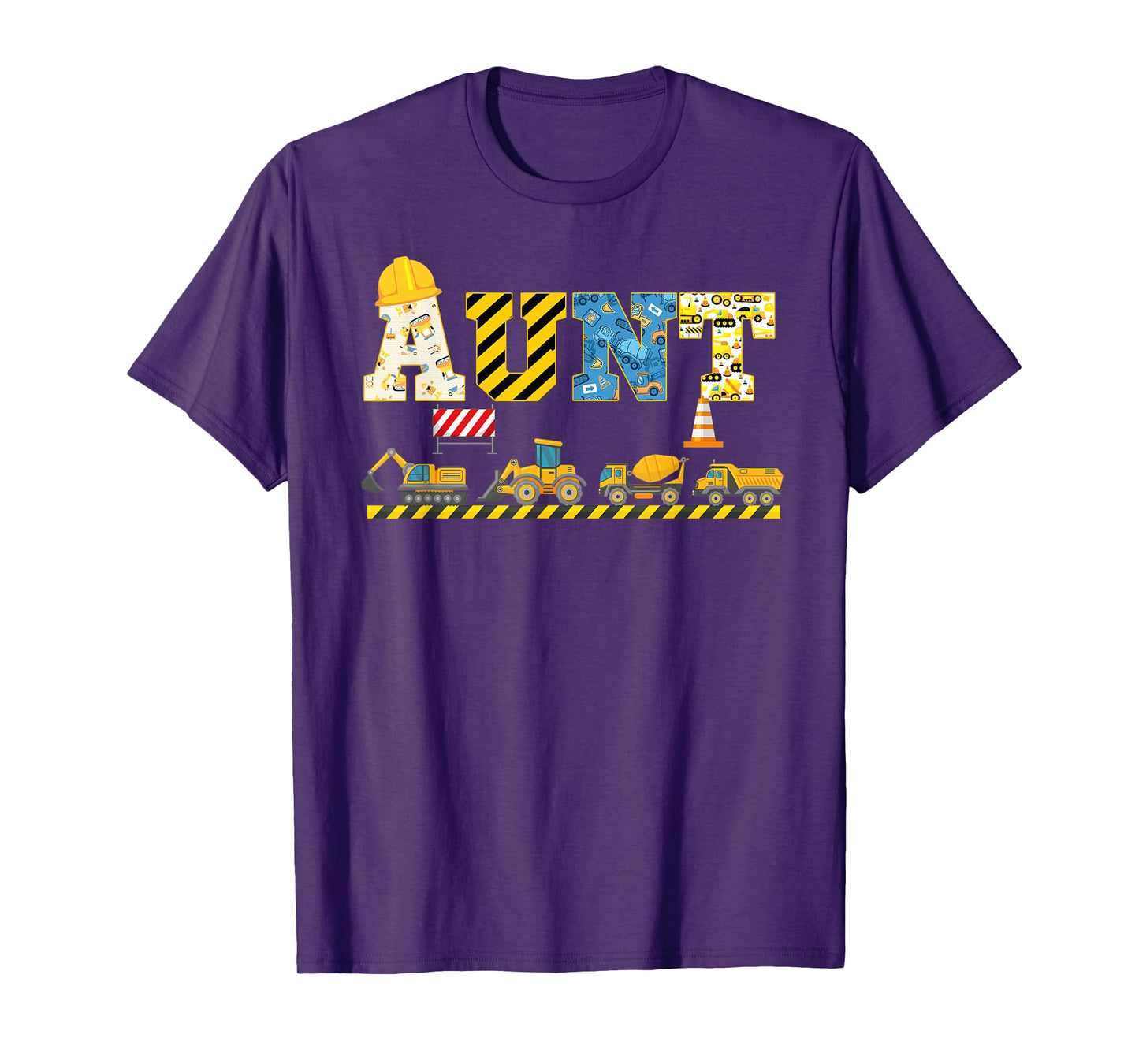 Aunt Of The Birthday Construction Theme Boy Bday Party T-Shirt
