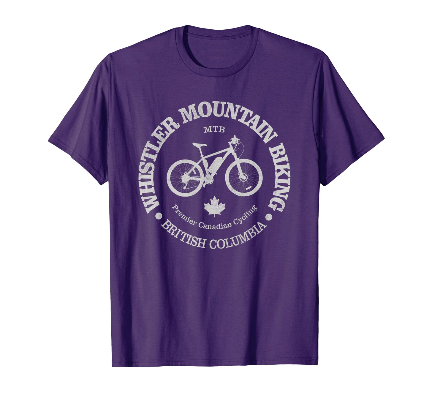 Vintage Whistler Camping Mountain Nature Cycling T-Shirt