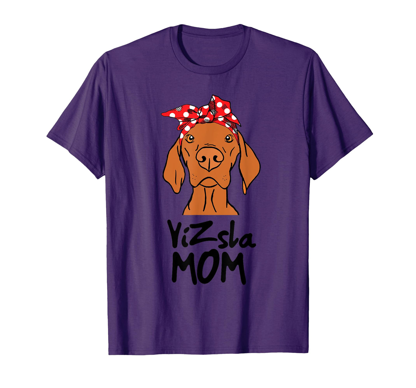 DOG UNIVERSE VIZSLA MOM T-Shirt - Unisex-Adults, Grey, Small, Short Sleeve, T-Shirt