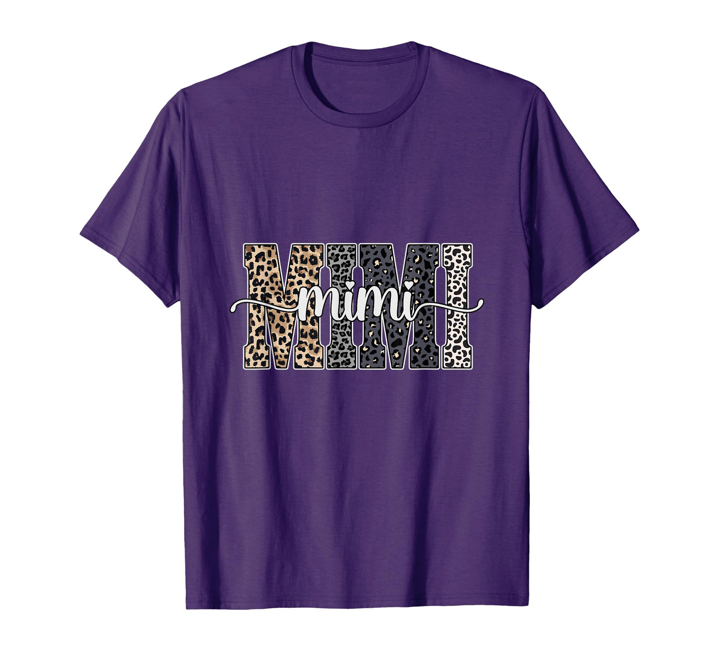 Mimi Graphic Tee - Leopard Print Style for Grandma T-Shirt