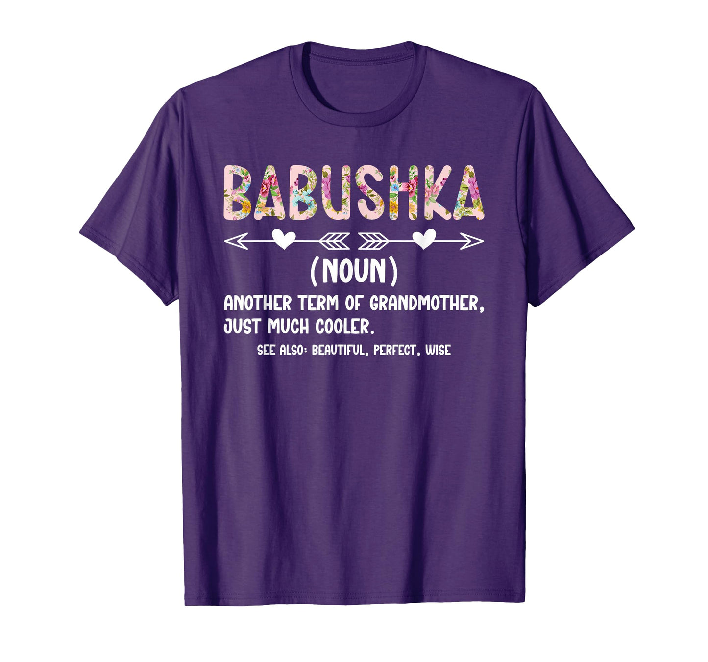 Babushka Definition Babushka Grandma Babushka Grandmother T-Shirt