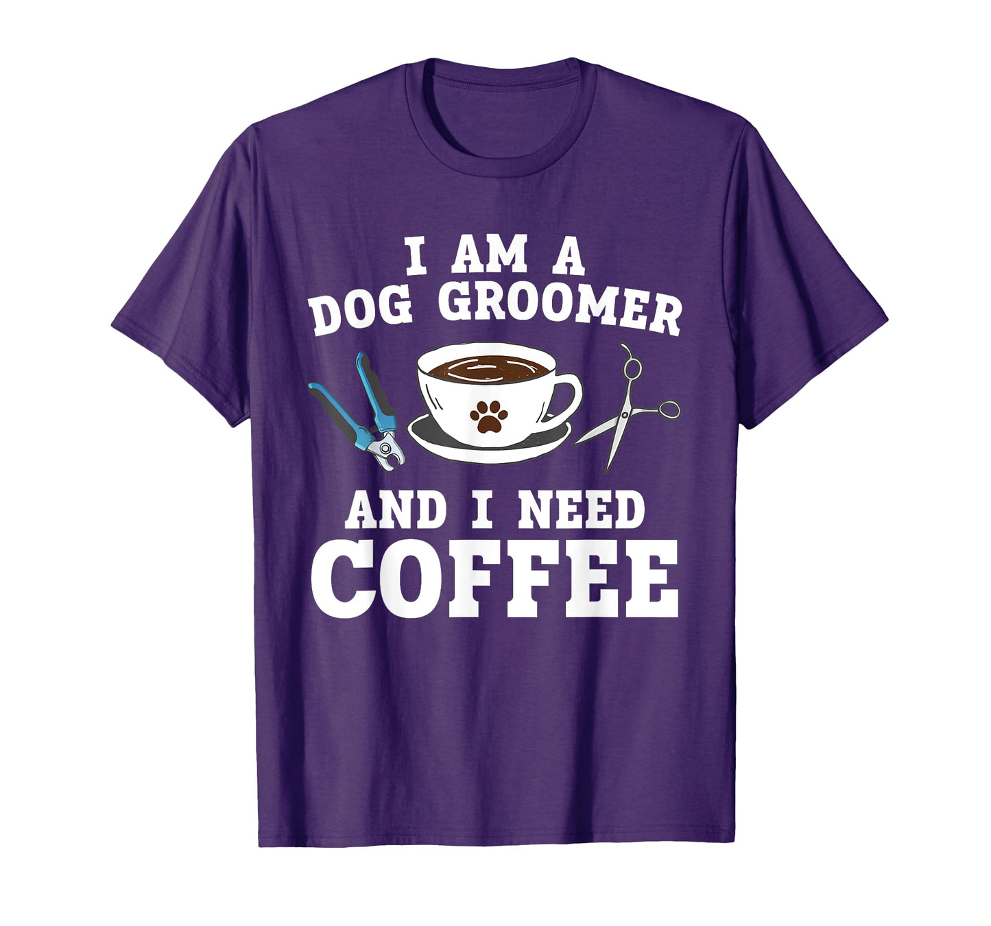 Cool Dog Groomer Art For Men Women Dog Grooming Pet Groomers T-Shirt