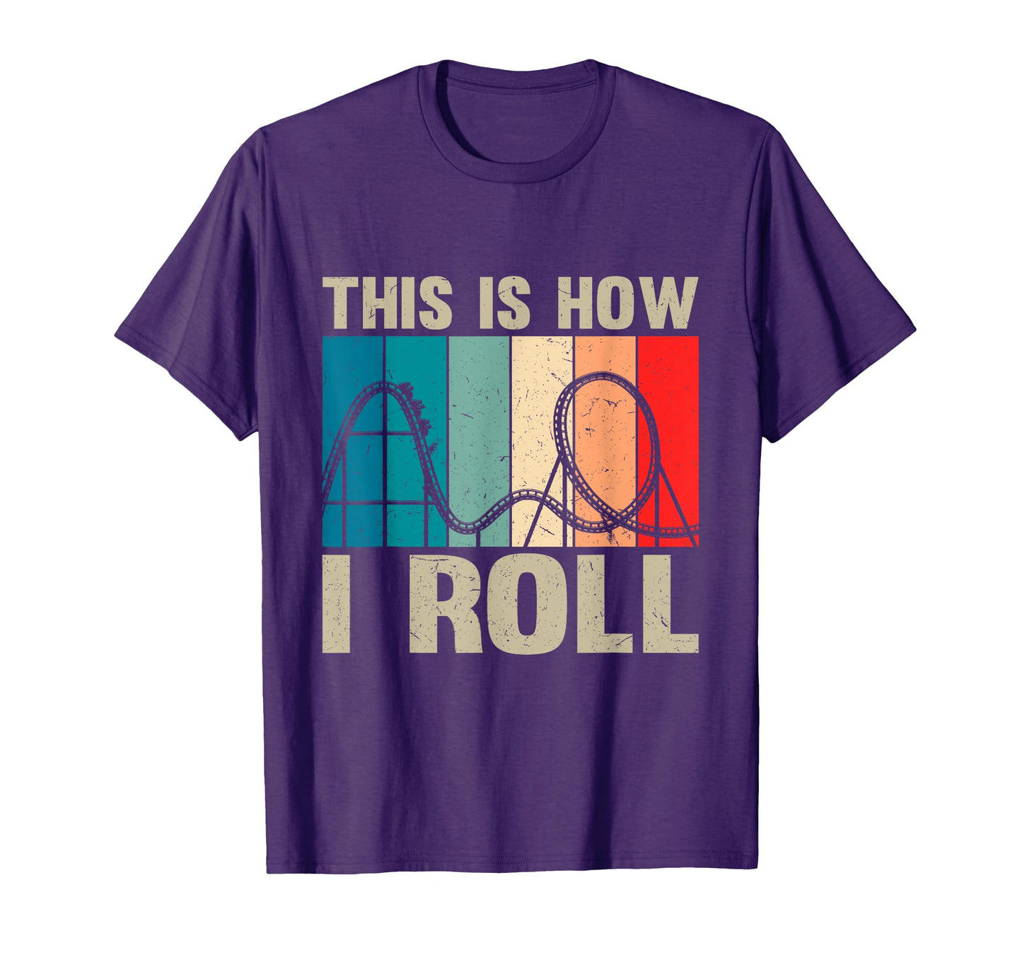 Vintage Roller Coaster Youth Men Women Toddler Park Lover T-Shirt