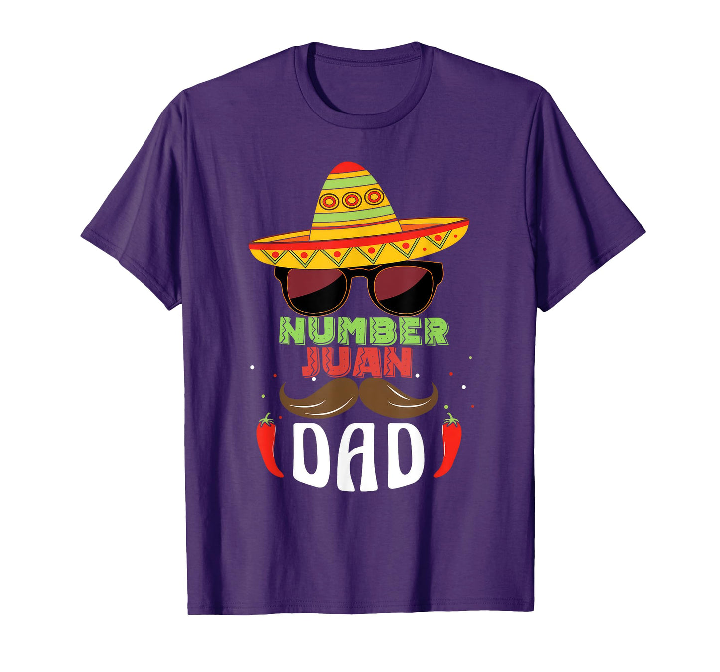 Number One Dad Mexican Fathers Day Funny Padre Juan Papa Men T-Shirt