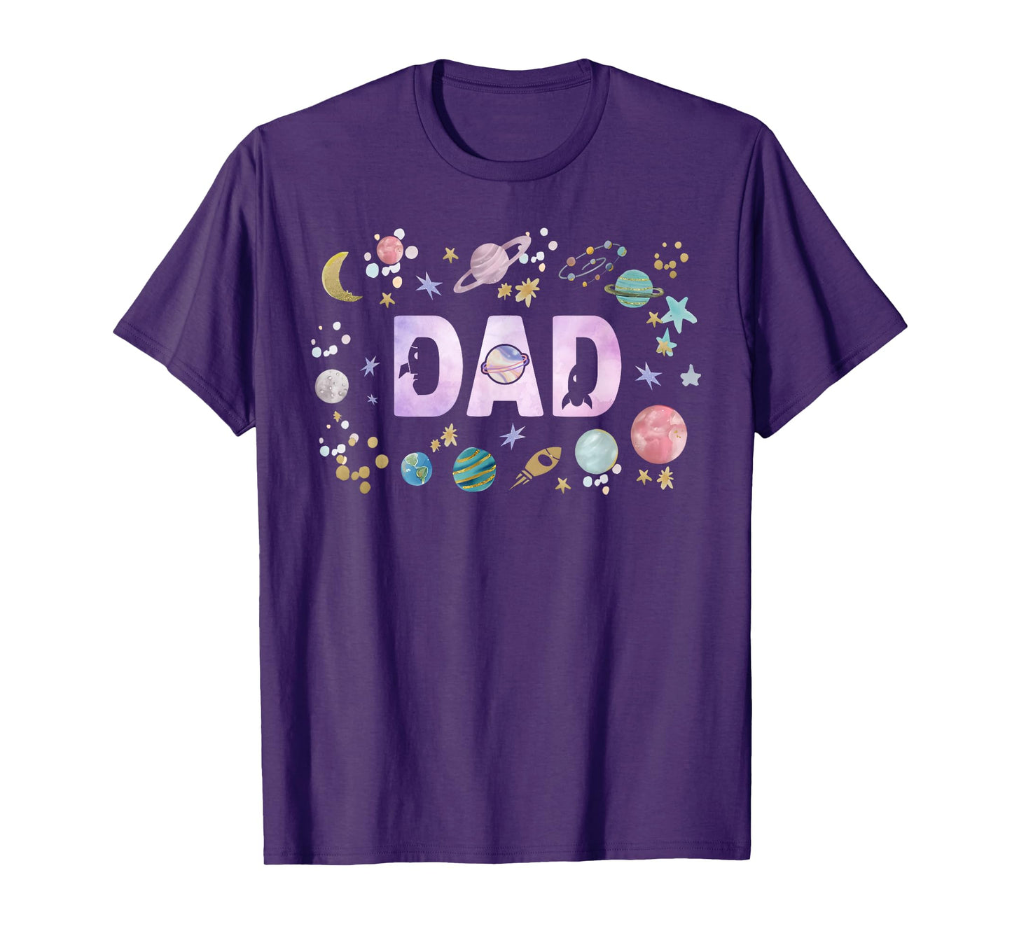 Dad Outer Space Galaxy Birthday Girl 1st Trip Around The Sun T-Shirt