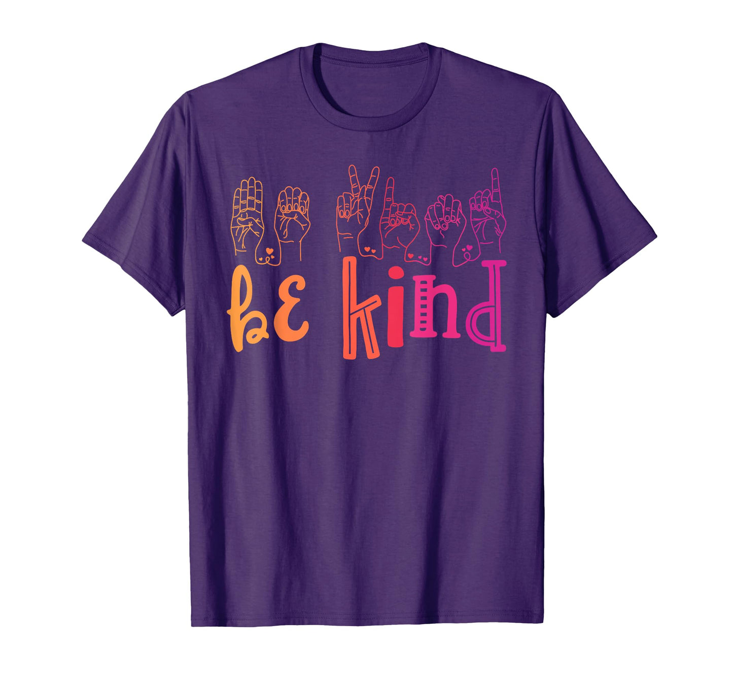 Be Kind Deaf Awareness Shirt Sign Language Kindness Matters T-Shirt