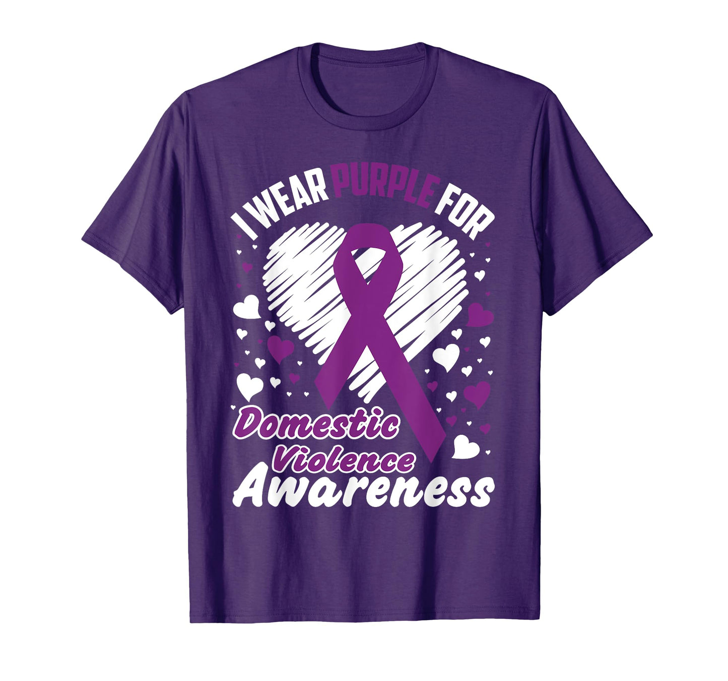 I Wear Purple For Domestic Violence Awareness Shirt T-Shirt T-Shirt
