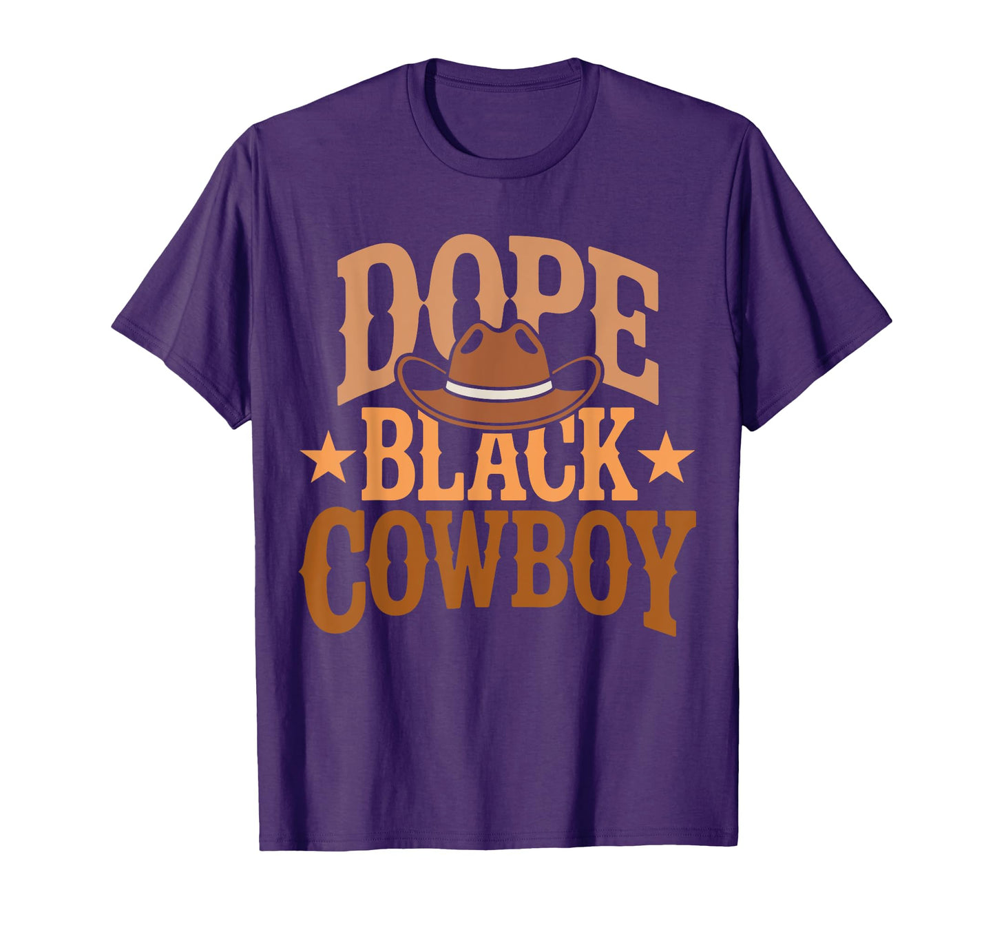 Dope Black Cowboy rodeo Western Black History Melanin texas T-Shirt