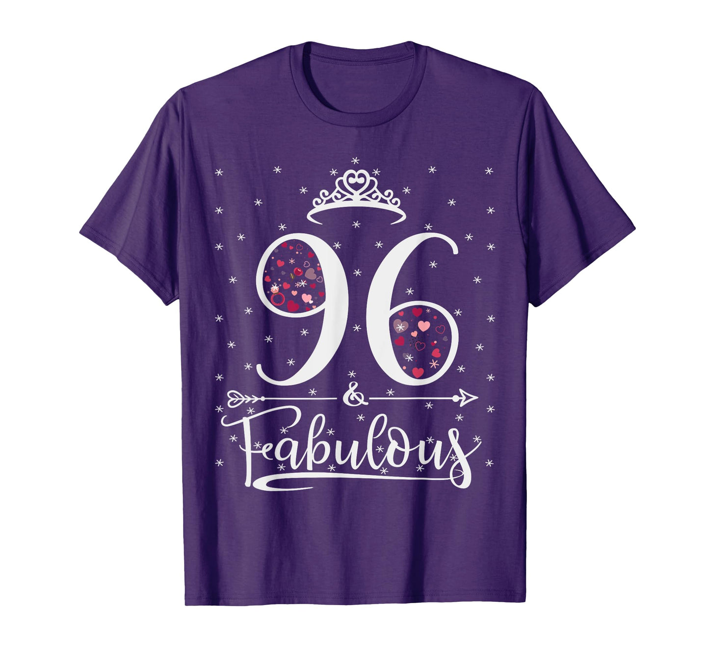 96 & And Fabulous 96 Years Old 96th Birthday Girl Lady T-Shirt