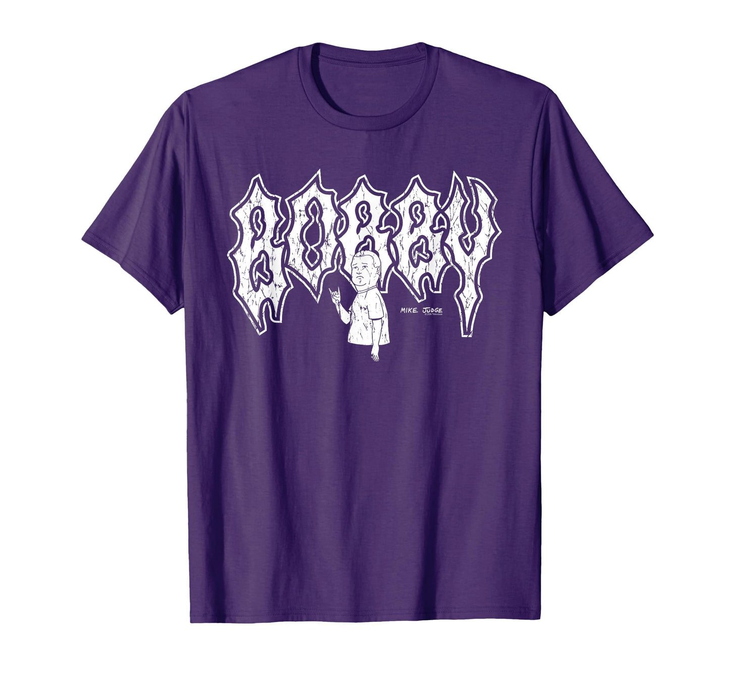 King of the Hill Bobby Distressed Heavy Metal Cartoon T-Shirt