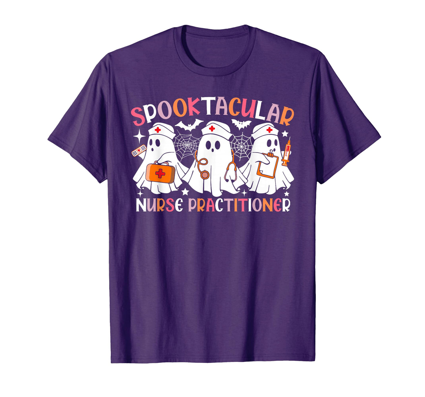 Spooktacular Nurse Practitioner Funny Halloween Costume T-Shirt