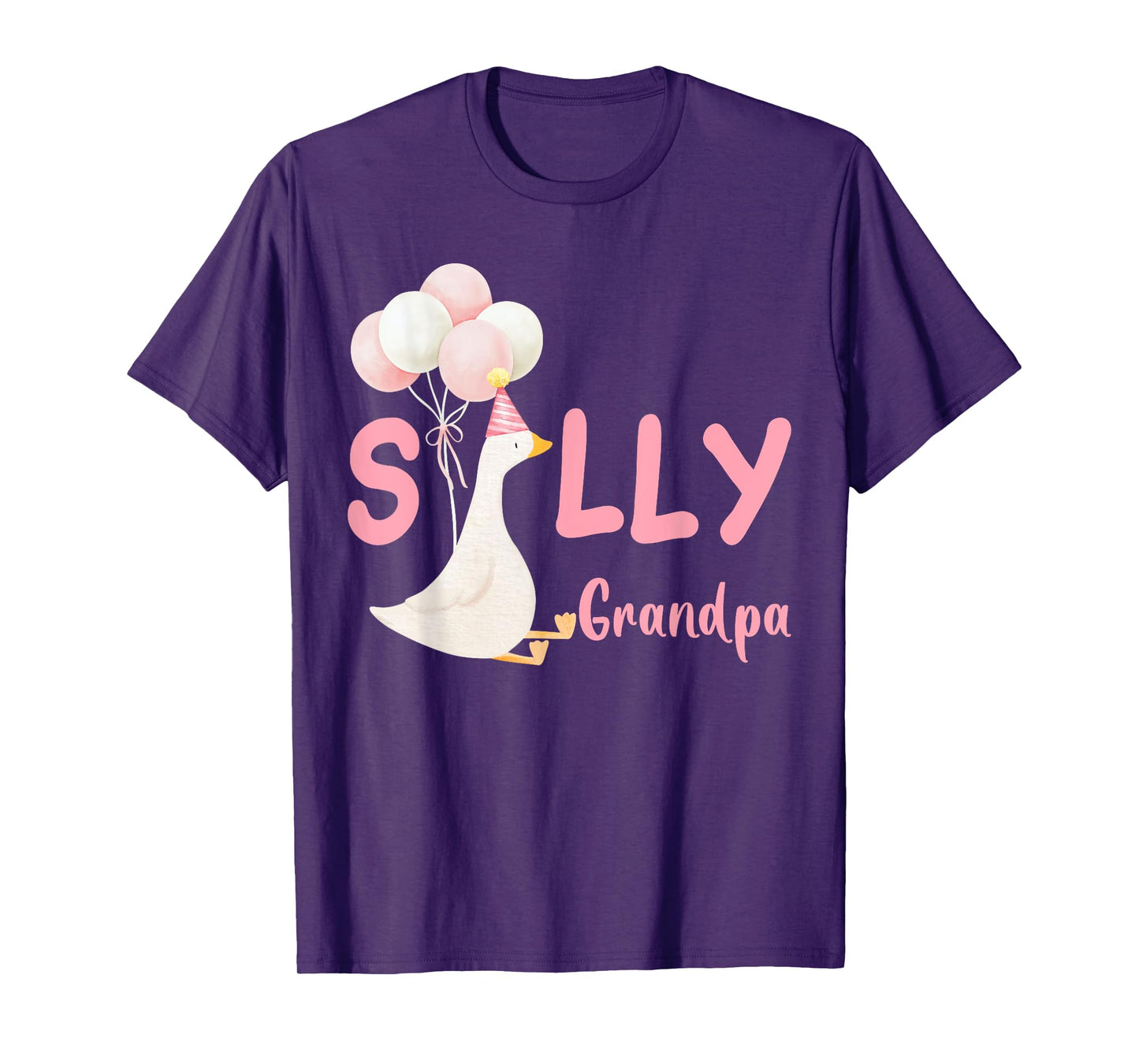 Silly Grandpa Goose Family Matching Birthday Squad Crew T-Shirt
