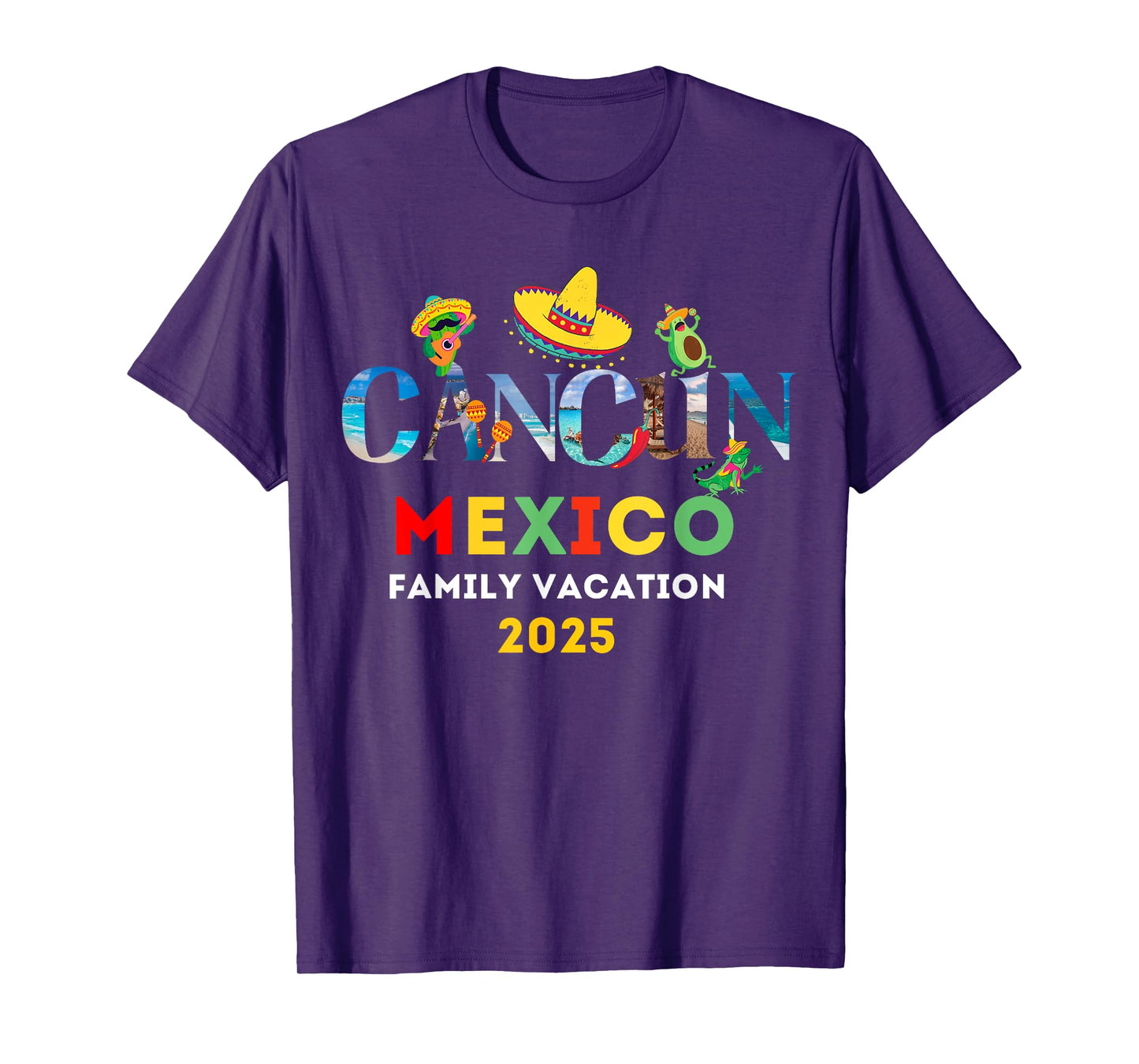 Family Vacation Cancun Mexico 2025 T-Shirt