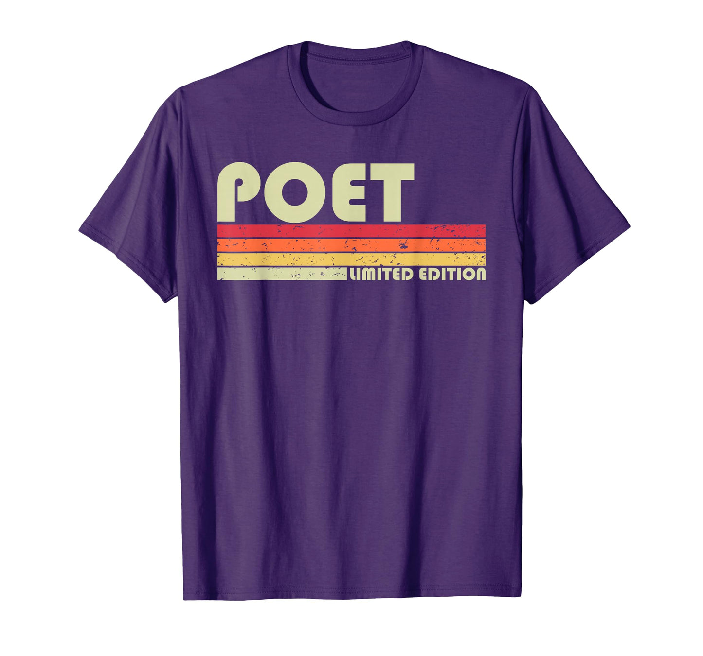 Personal Christmas Retro Vintage Graduation Gifts POET Funny Job Title Profession Birthday Worker Idea T-Shirt