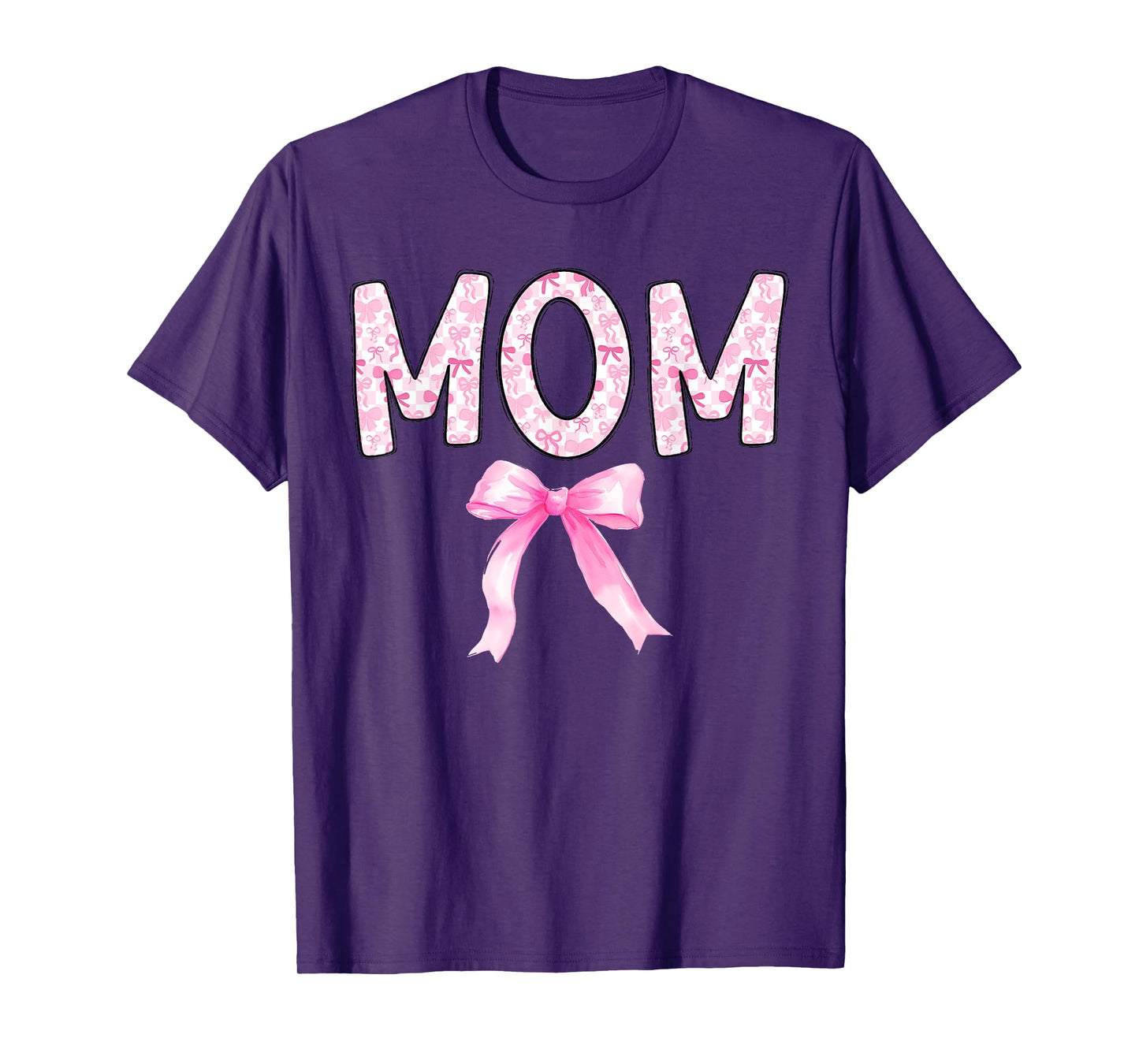 Mom Birthday Squad Matching Coquette Bow Family Party T-Shirt