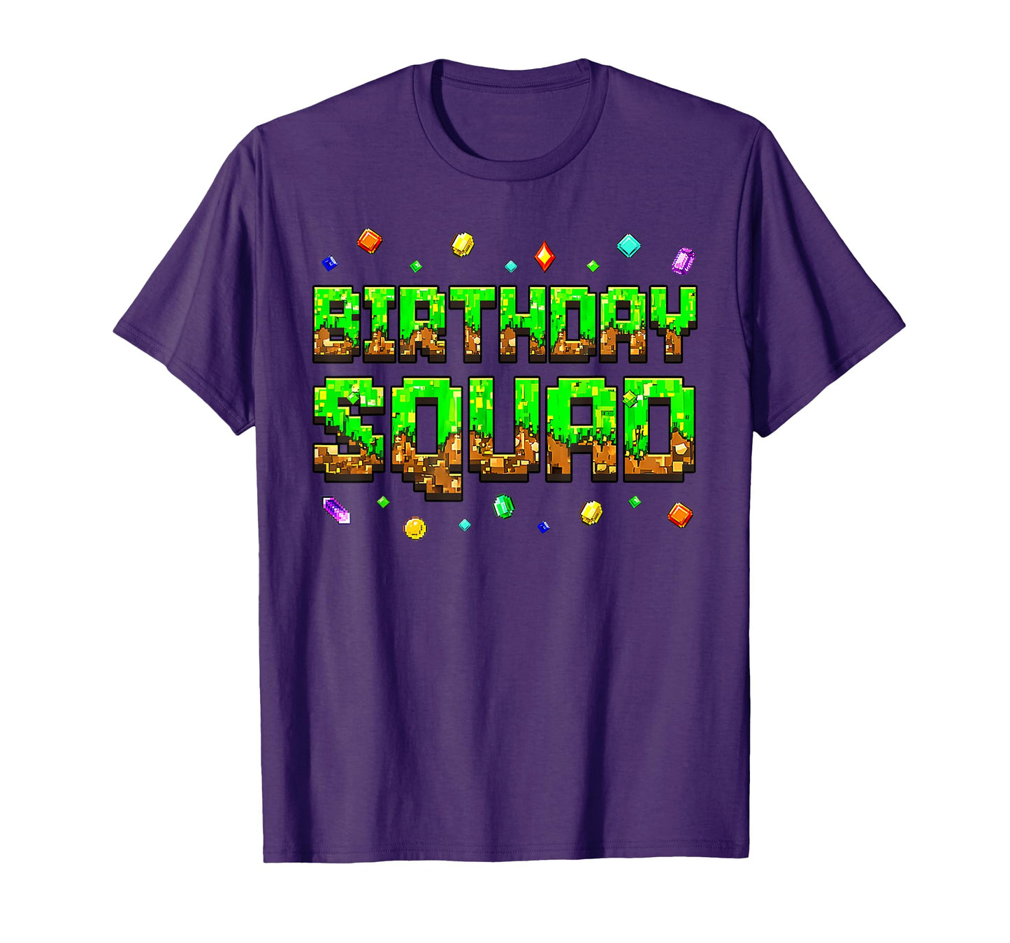 Birthday Boy Kid Birthday Squad Gamer Pixel Family Matching T-Shirt