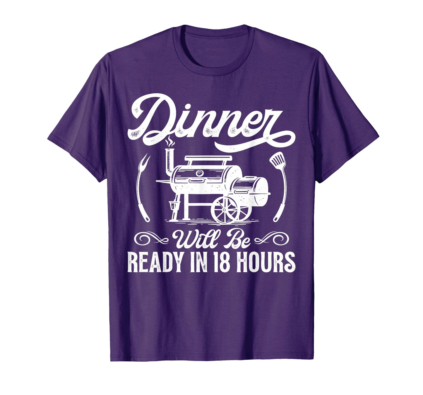 Funny BBQ Men Smoking Meat Smoker Grilling Barbecue Dad T-Shirt