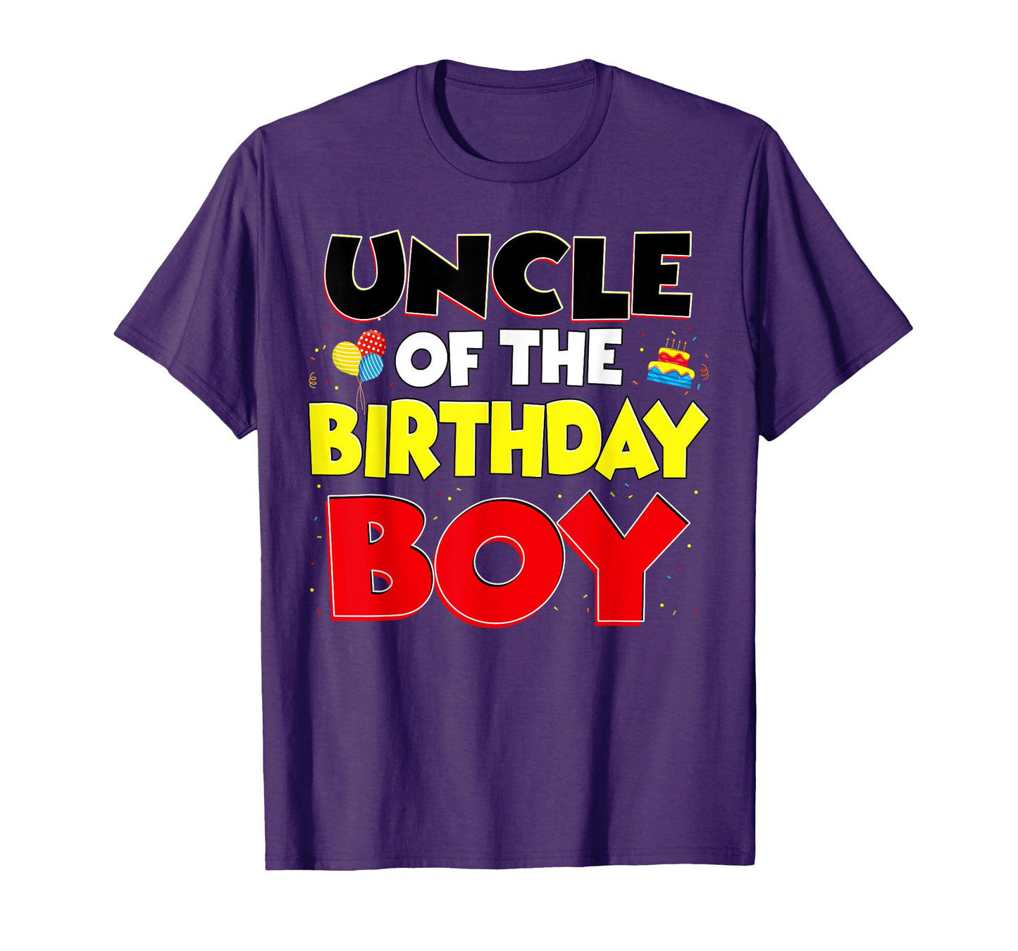 Uncle Of The Birthday Boy Family Birthday Party Outfit T-Shirt