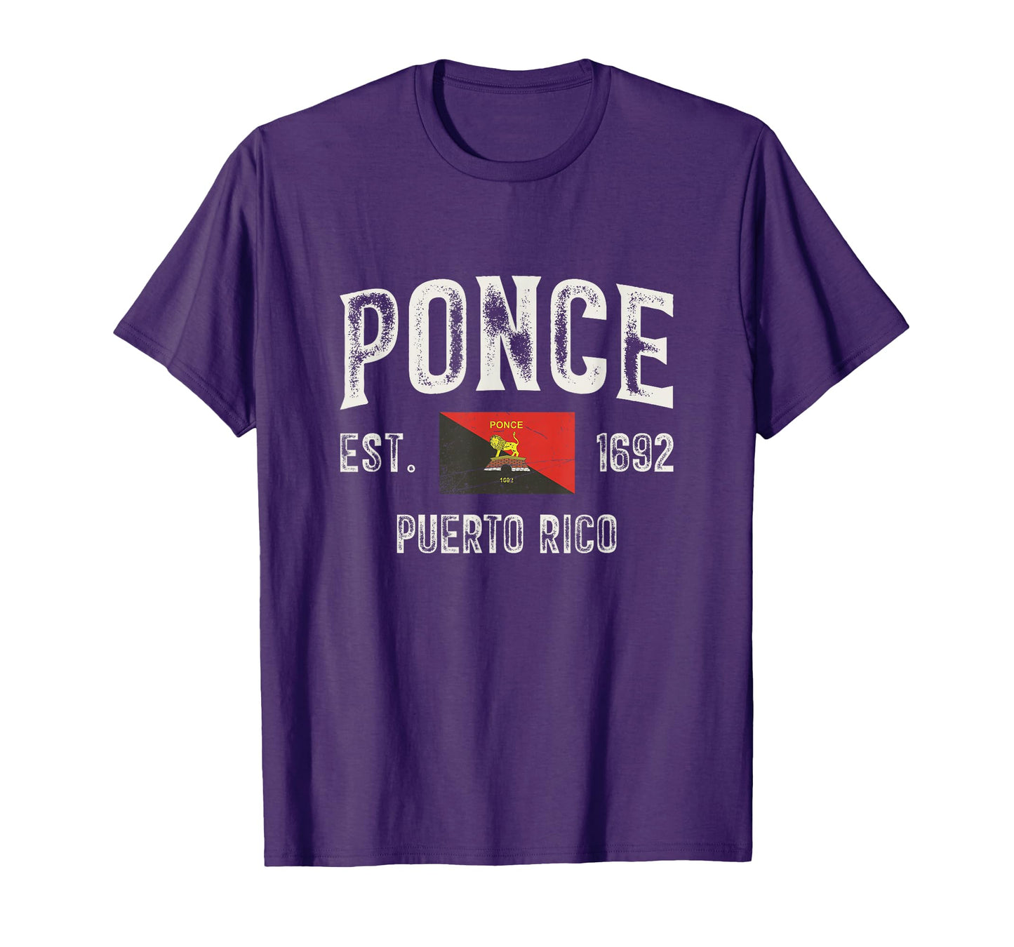 Ponce City in Puerto Rico Est 1692, Puerto Rico Flag T-Shirt