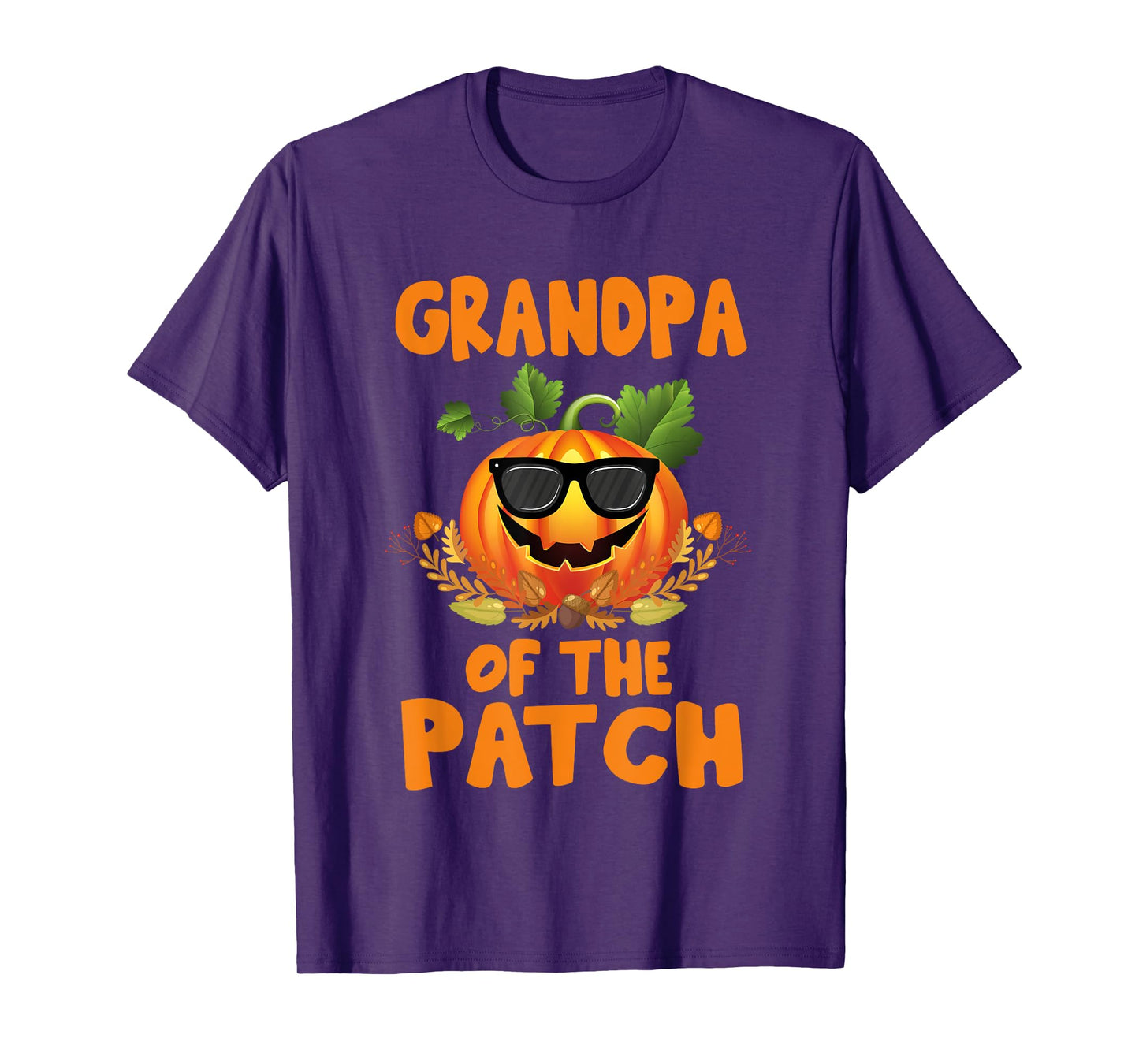 Pumpkin Grandpa of the Patch Family Halloween Costume T-Shirt