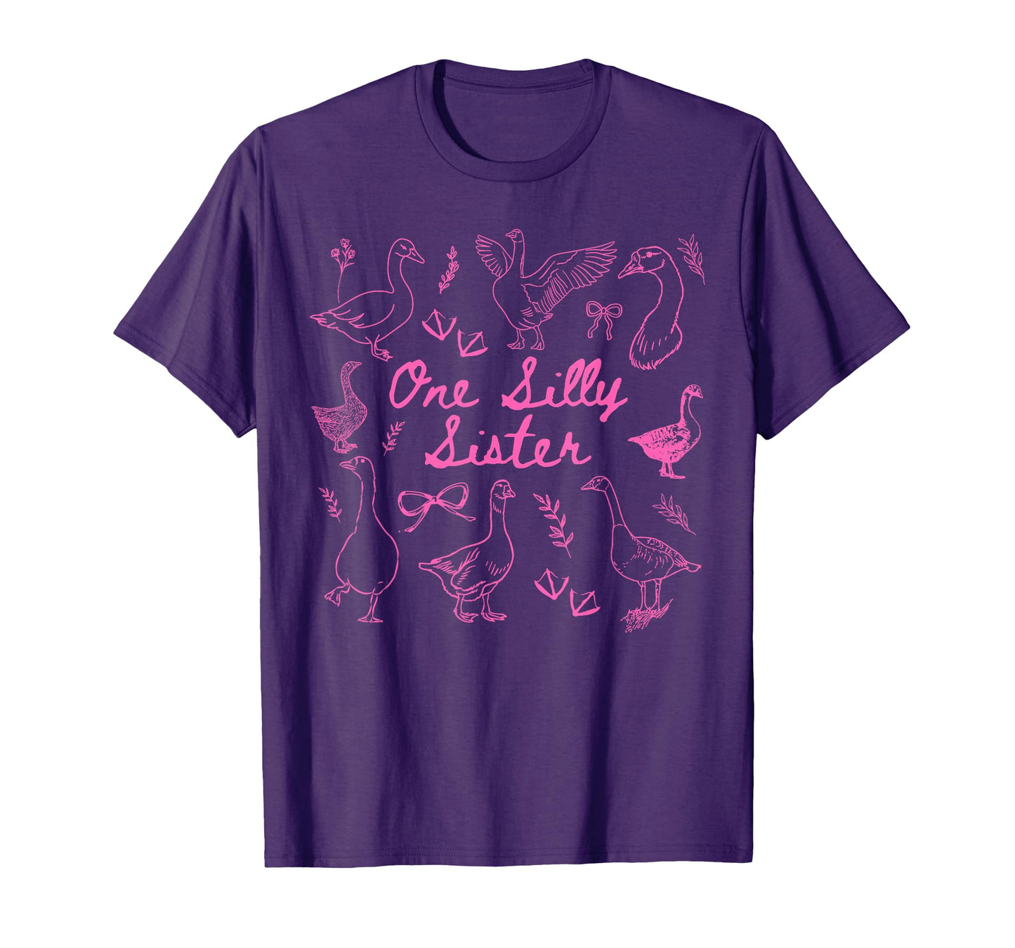 One Silly Goose 1st Birthday Matching Family Silly Sister T-Shirt