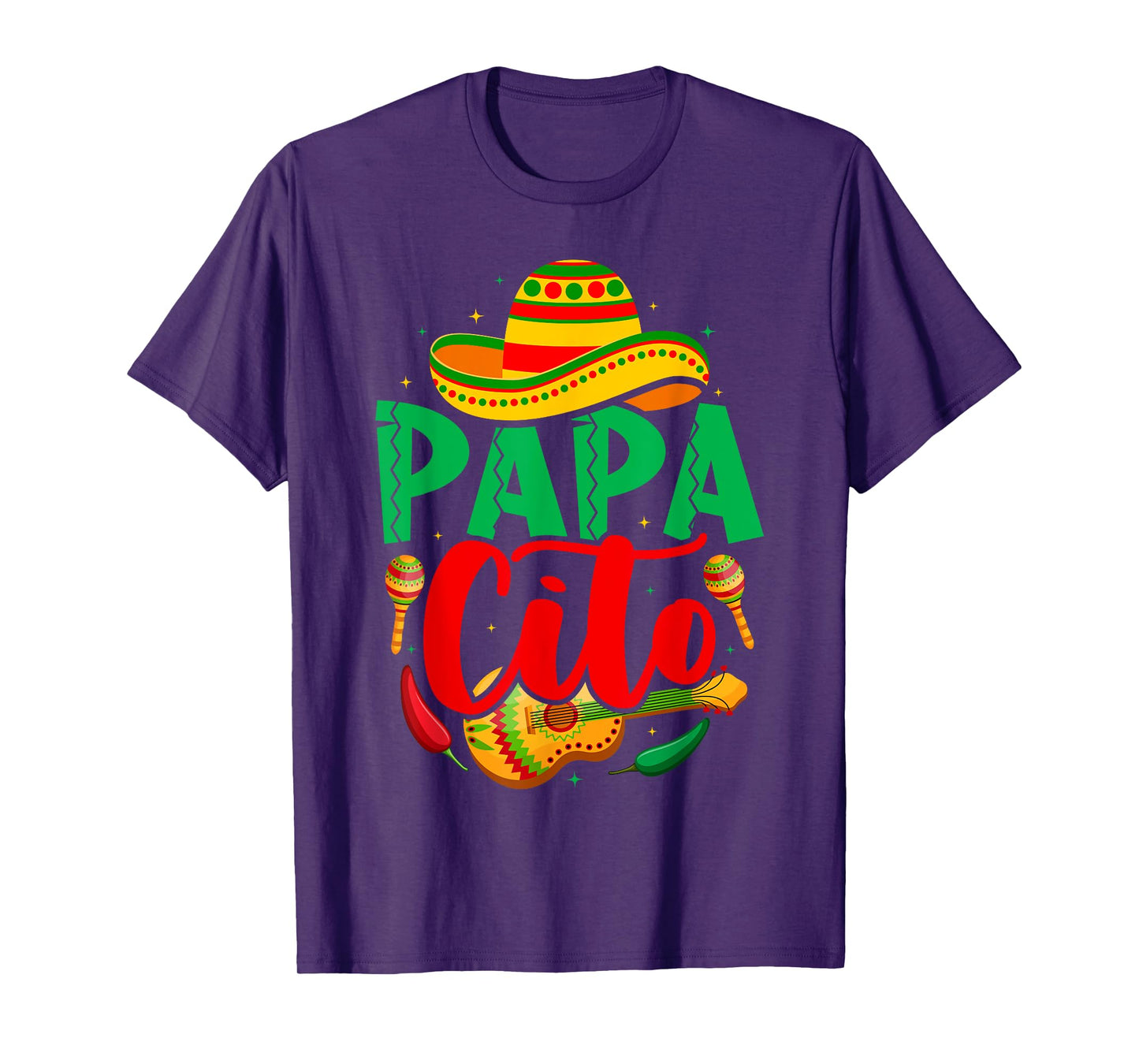 Papacito Mamacita Cinco de Mayo Funny Couple Matching Fiesta T-Shirt